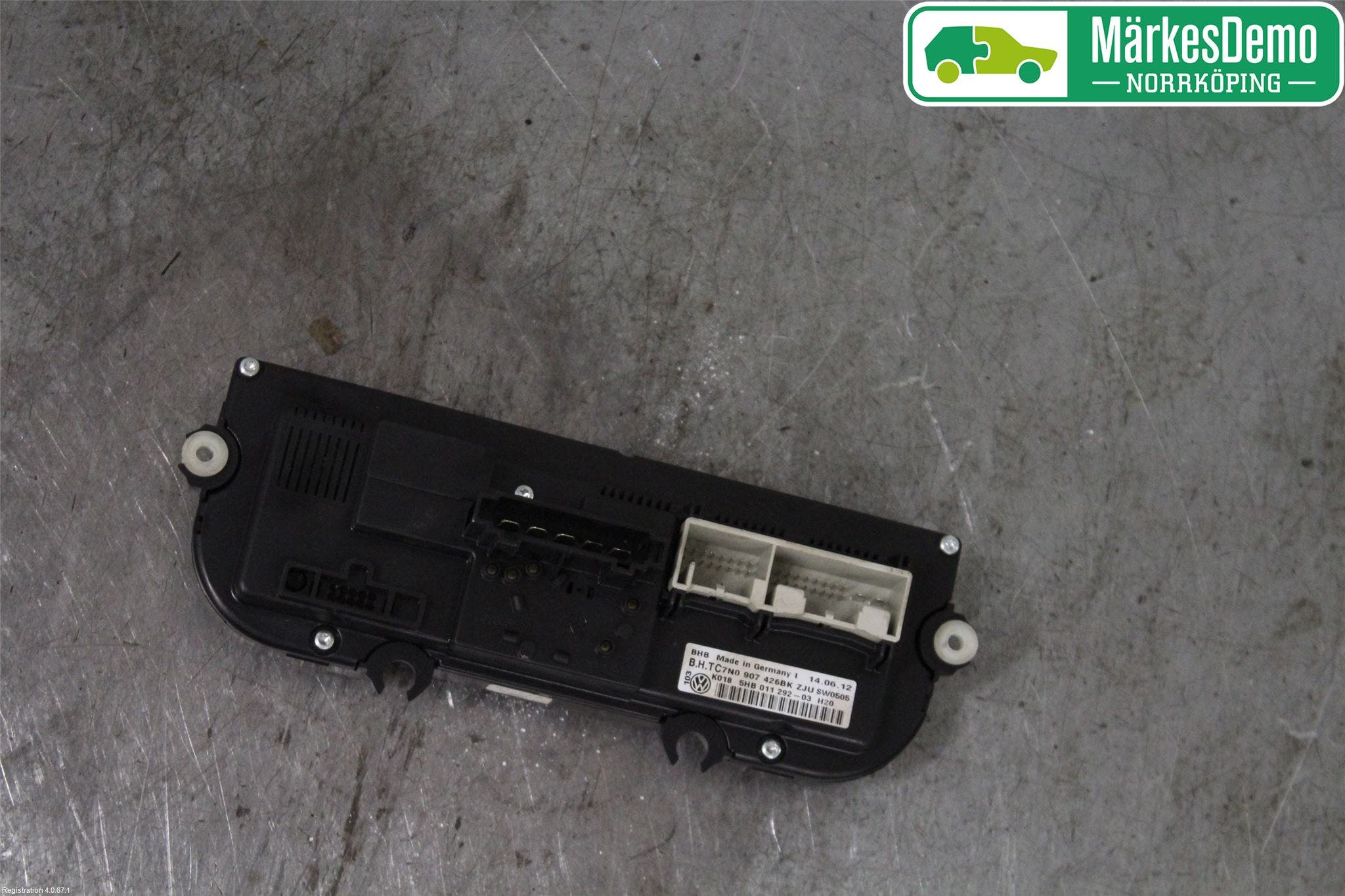 Volkswagen VW CADDY 11-15 Värmereglage