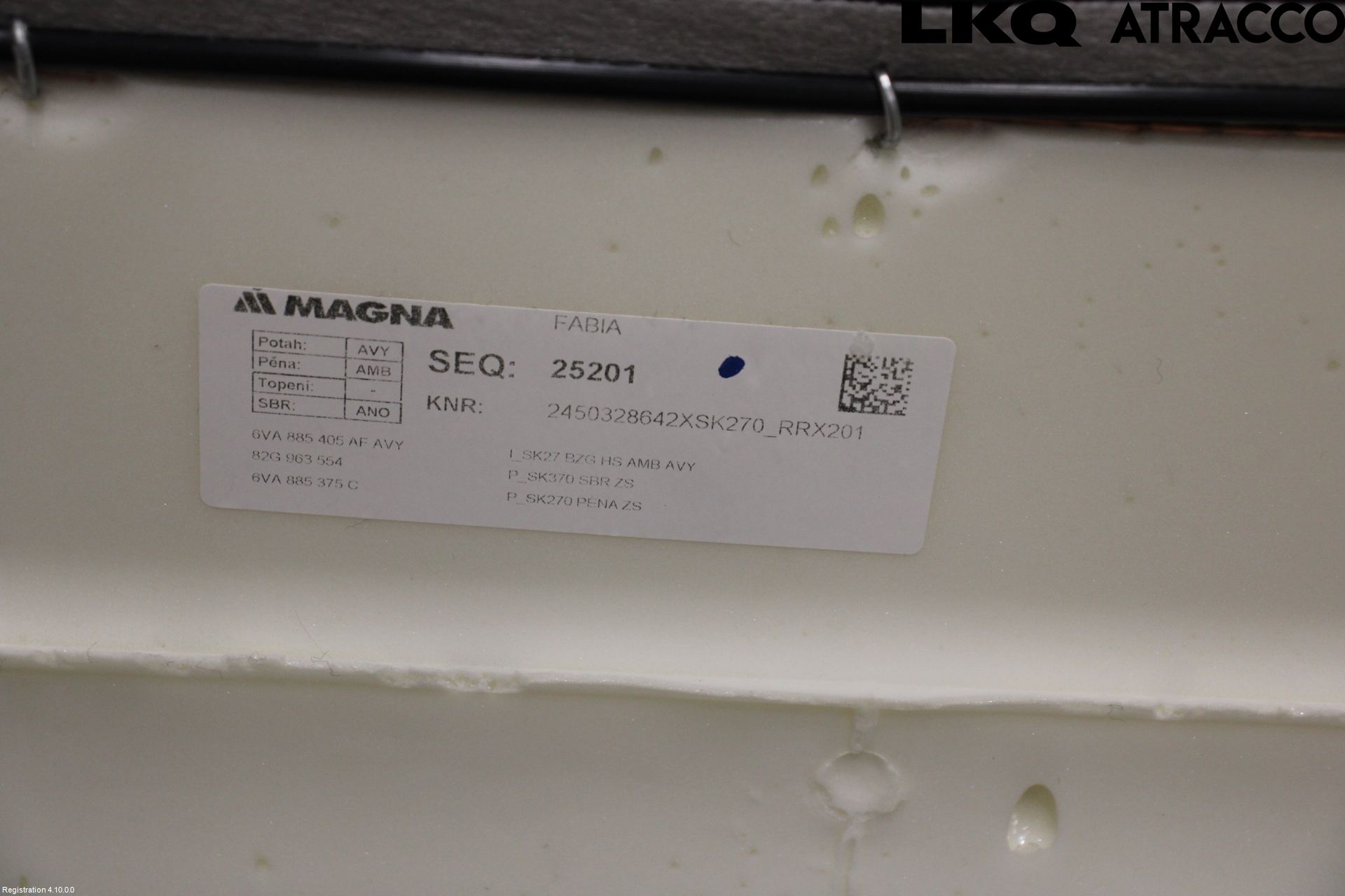 Skoda FABIA 22- Inredning Sittdyna Bak