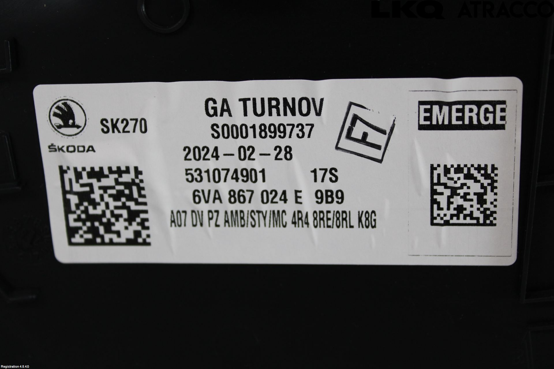 Skoda FABIA 22- Dörrklädsel Hö