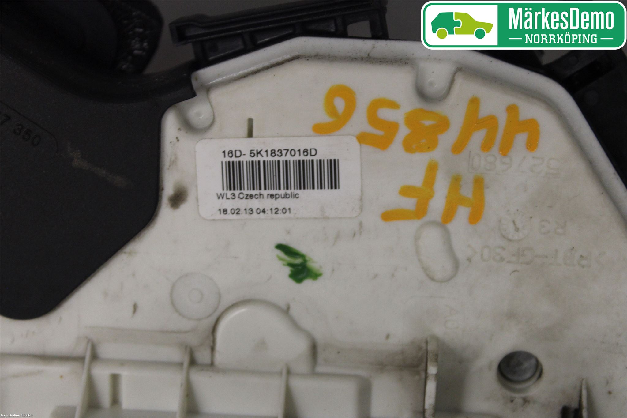 Volkswagen VW POLO 10-17 Låskista-Dörrlås