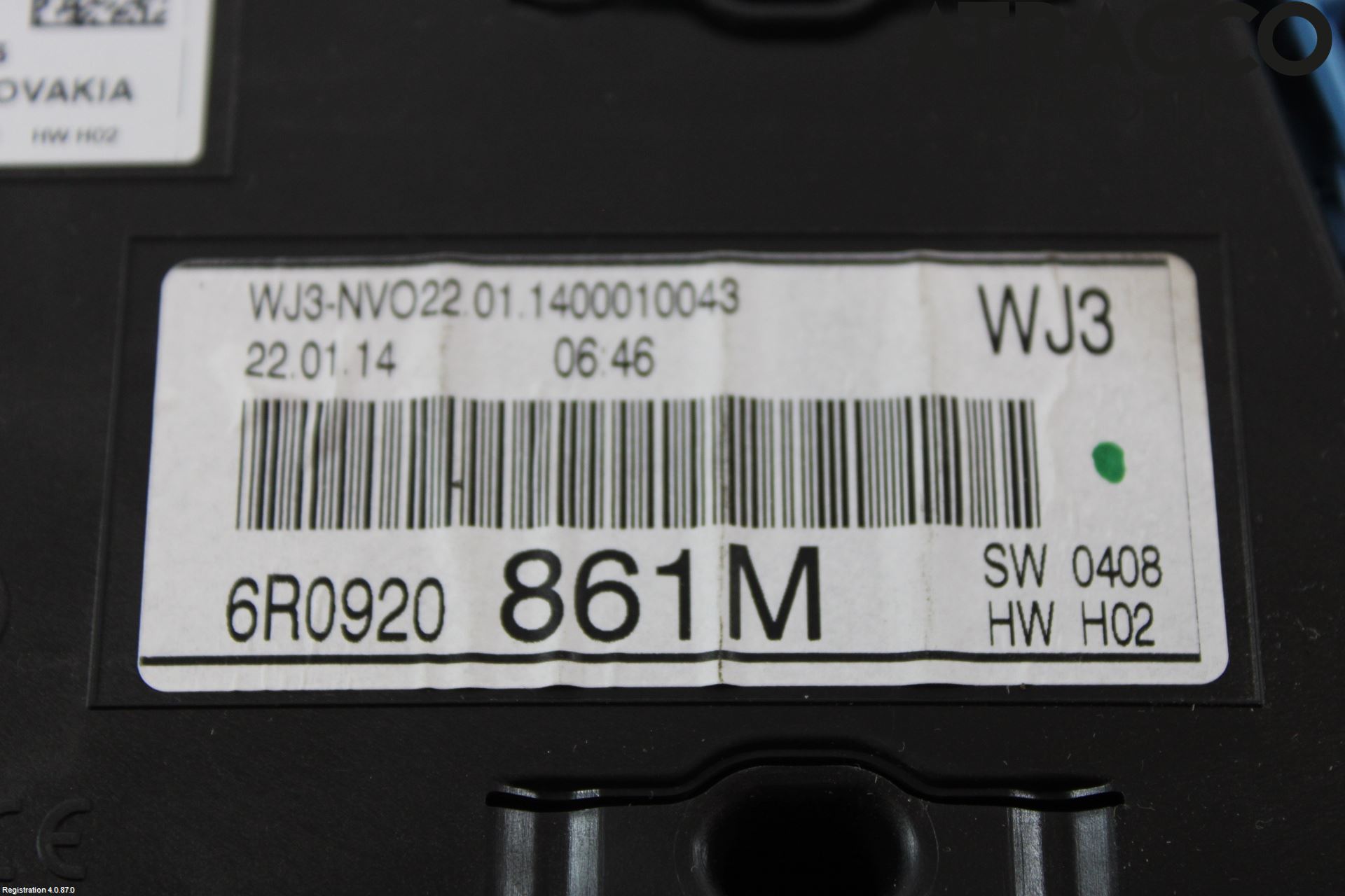 Volkswagen VW POLO 10-17 Instrument Komb