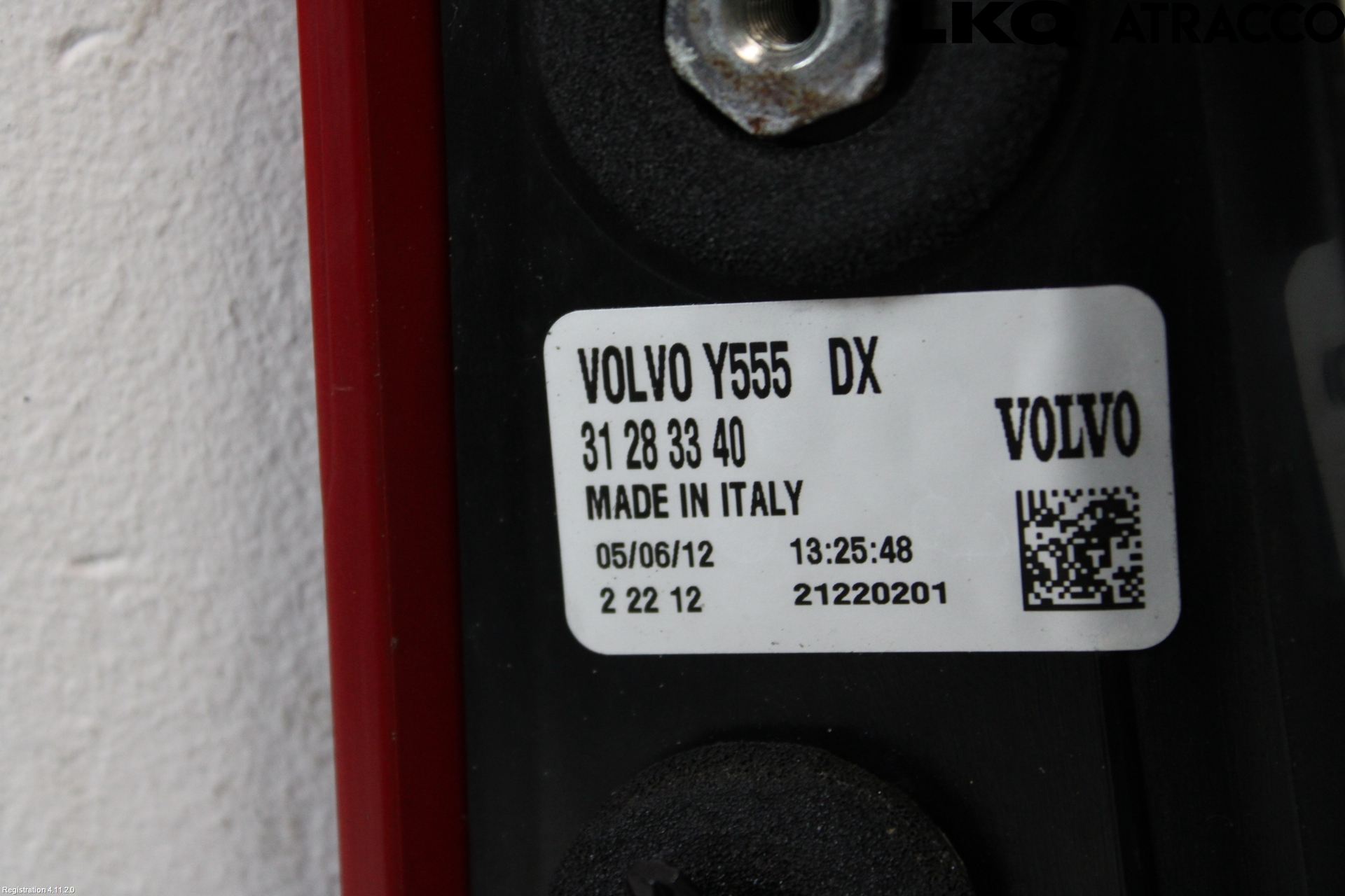 Volvo V40 12-19 Bakljus Höger