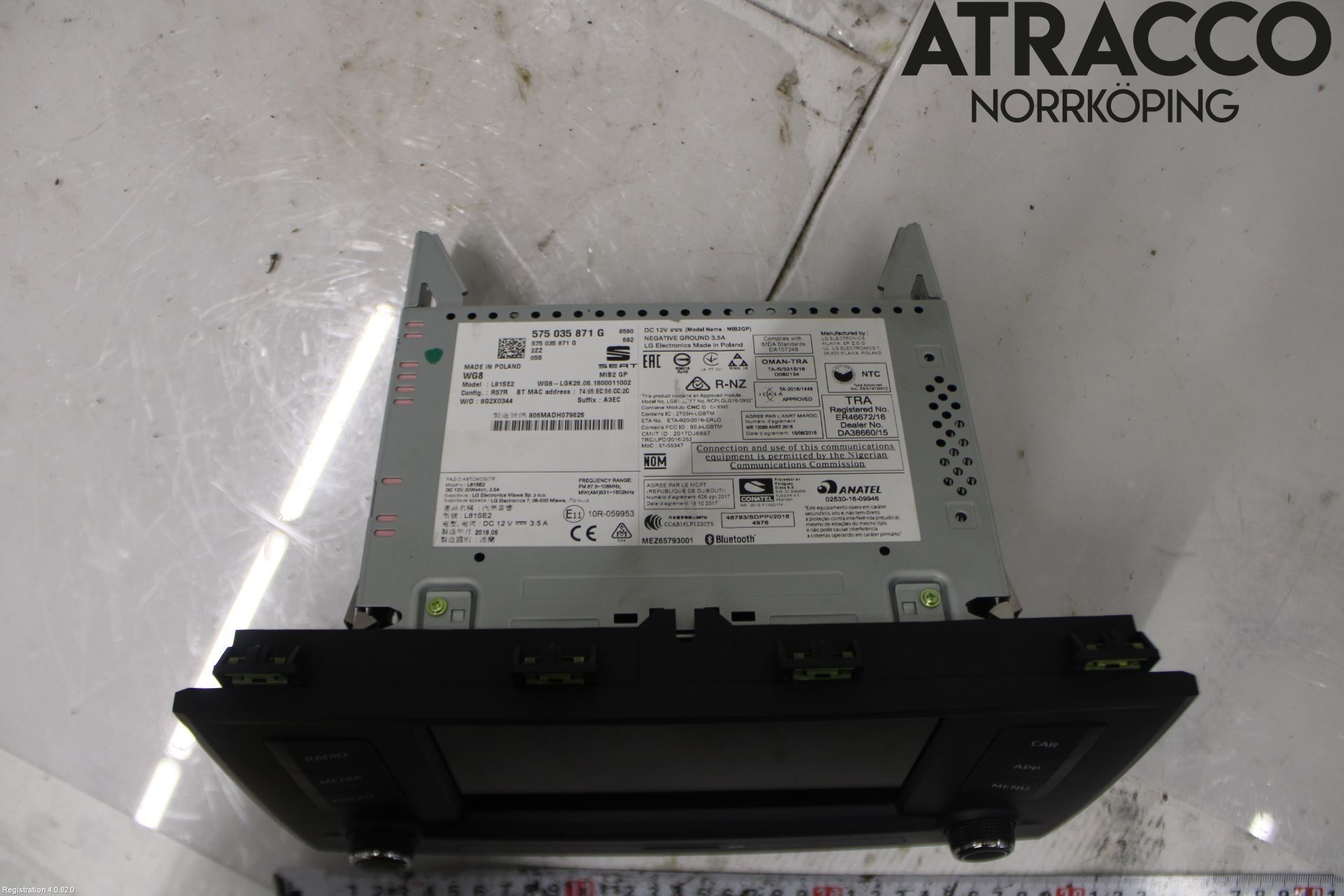 Seat ATECA 16->> Cd Radio - Multimediapanel