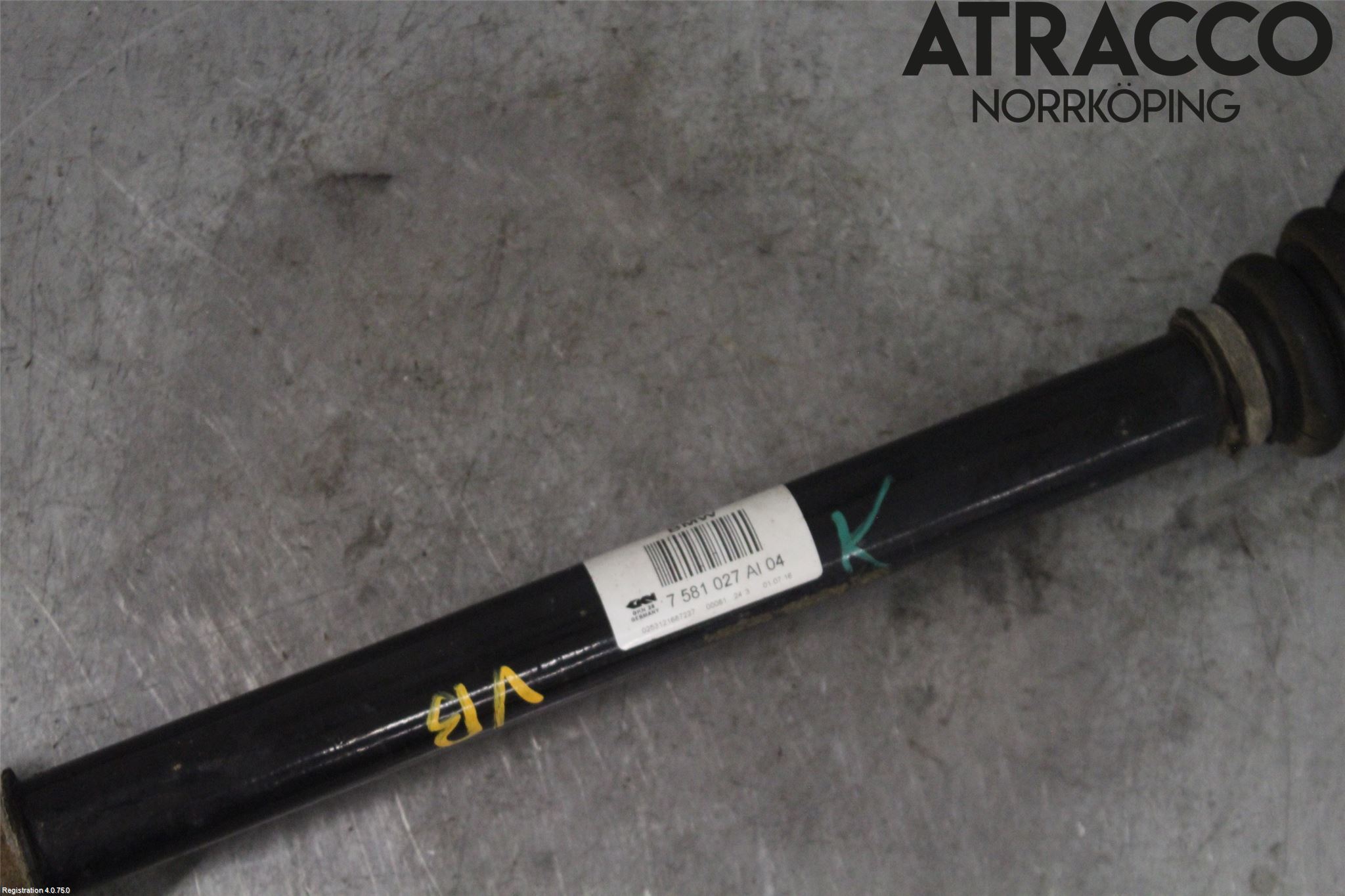 BMW 5 F10/F11/F18 09-17 Drivaxel Bak Vänster
