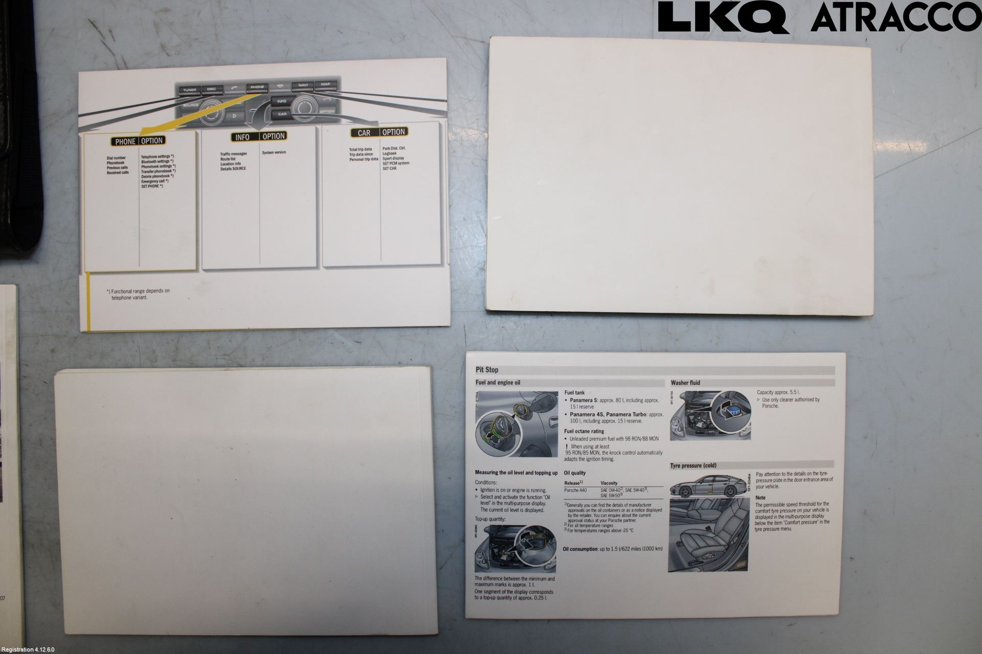 Porsche PANAMERA 09- Instruktionsbok