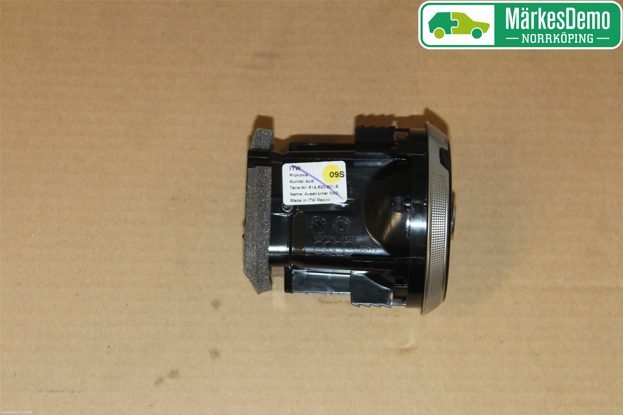 Audi A3/S3 8V 13-20 Defrosterkanal-Munstycke