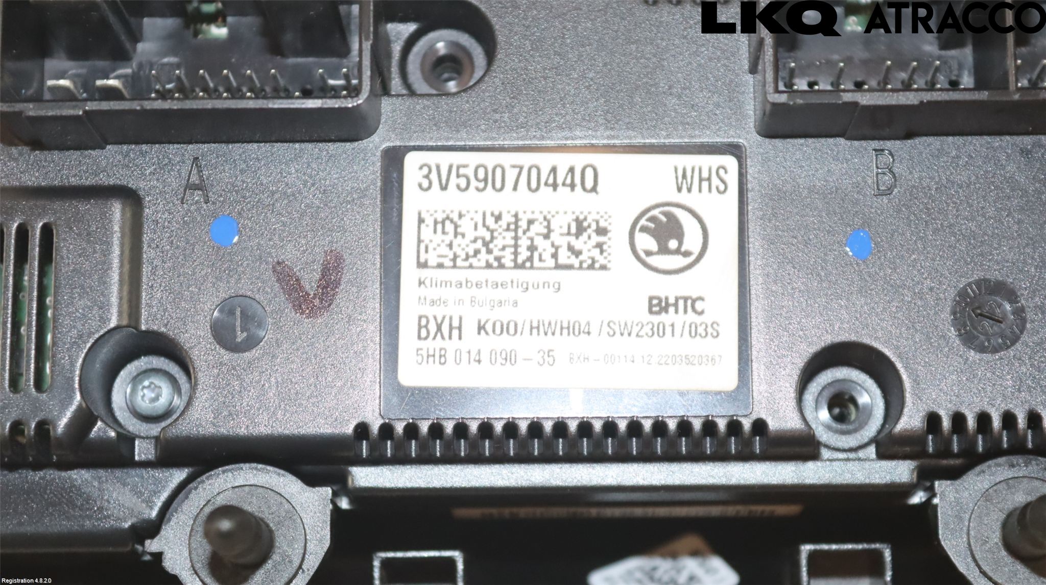 Skoda SUPERB 16-24 Värmereglage