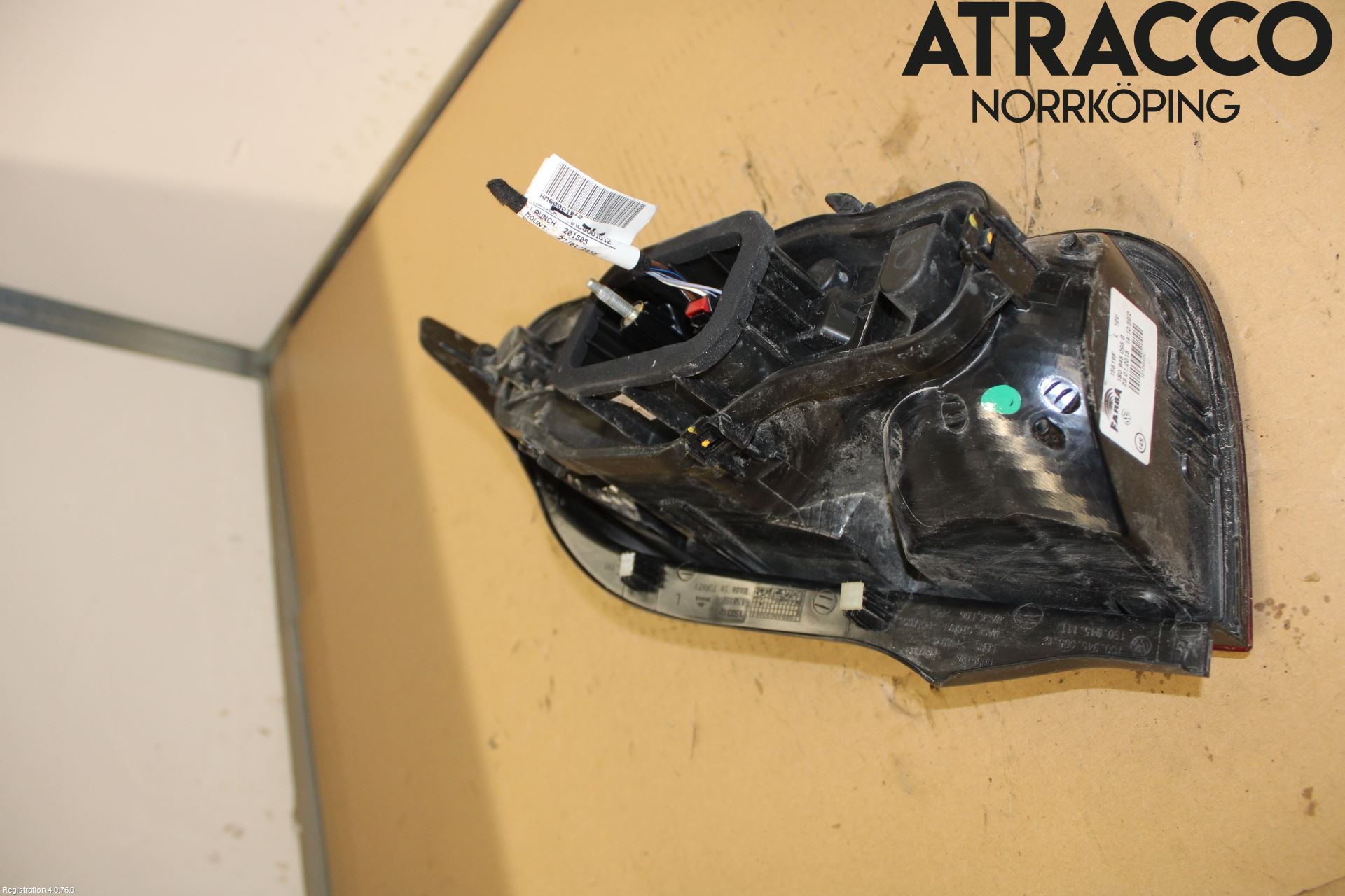 Volkswagen VW UP! / E-UP! Bakljus Vänster