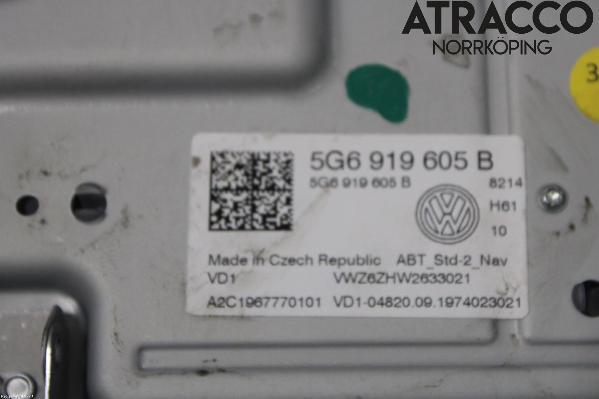 Volkswagen VW PASSAT 15-19 Multifunktionsdisplay