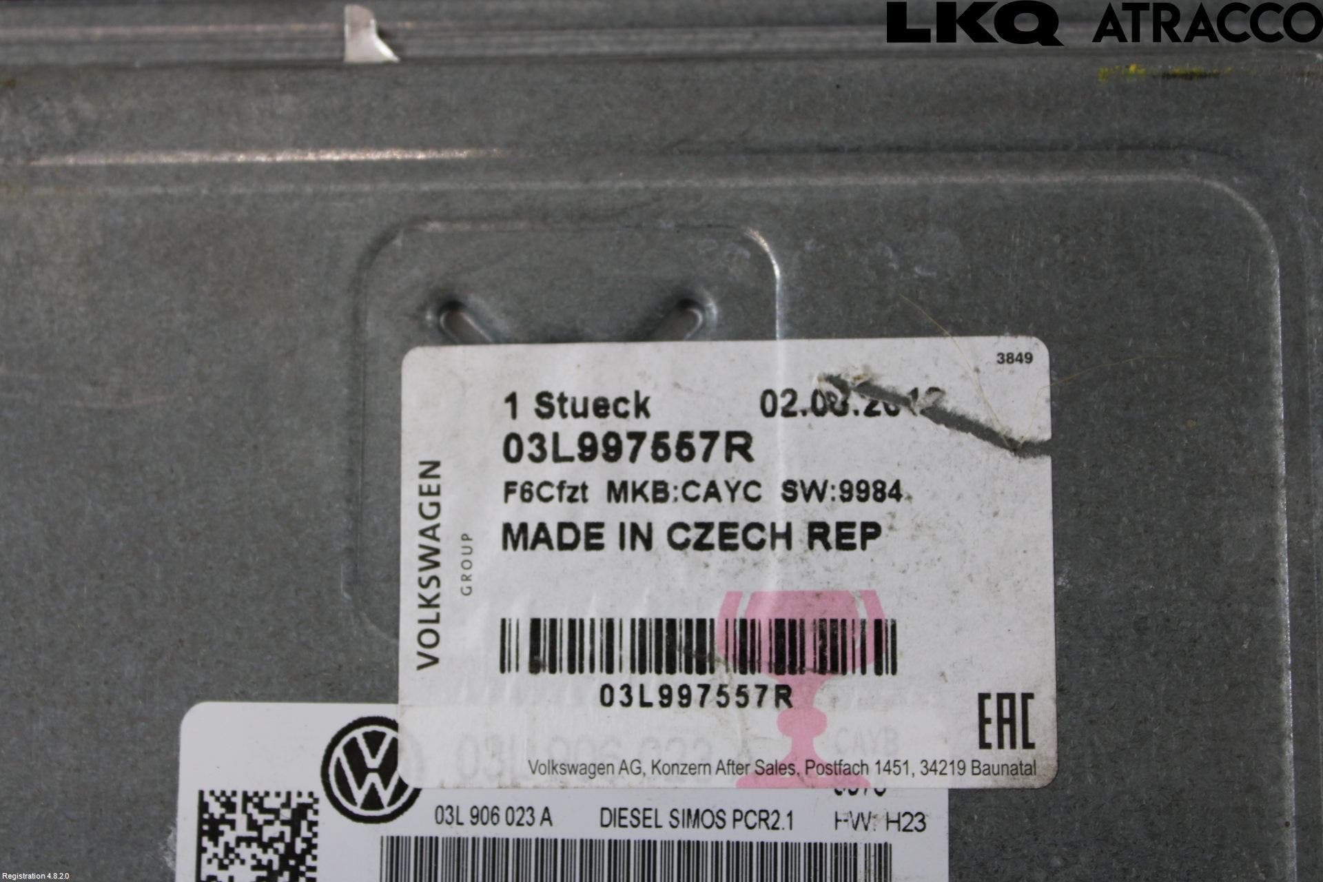 Volkswagen VW GOLF VI 09-13 Styrenhet Inspump Diesel