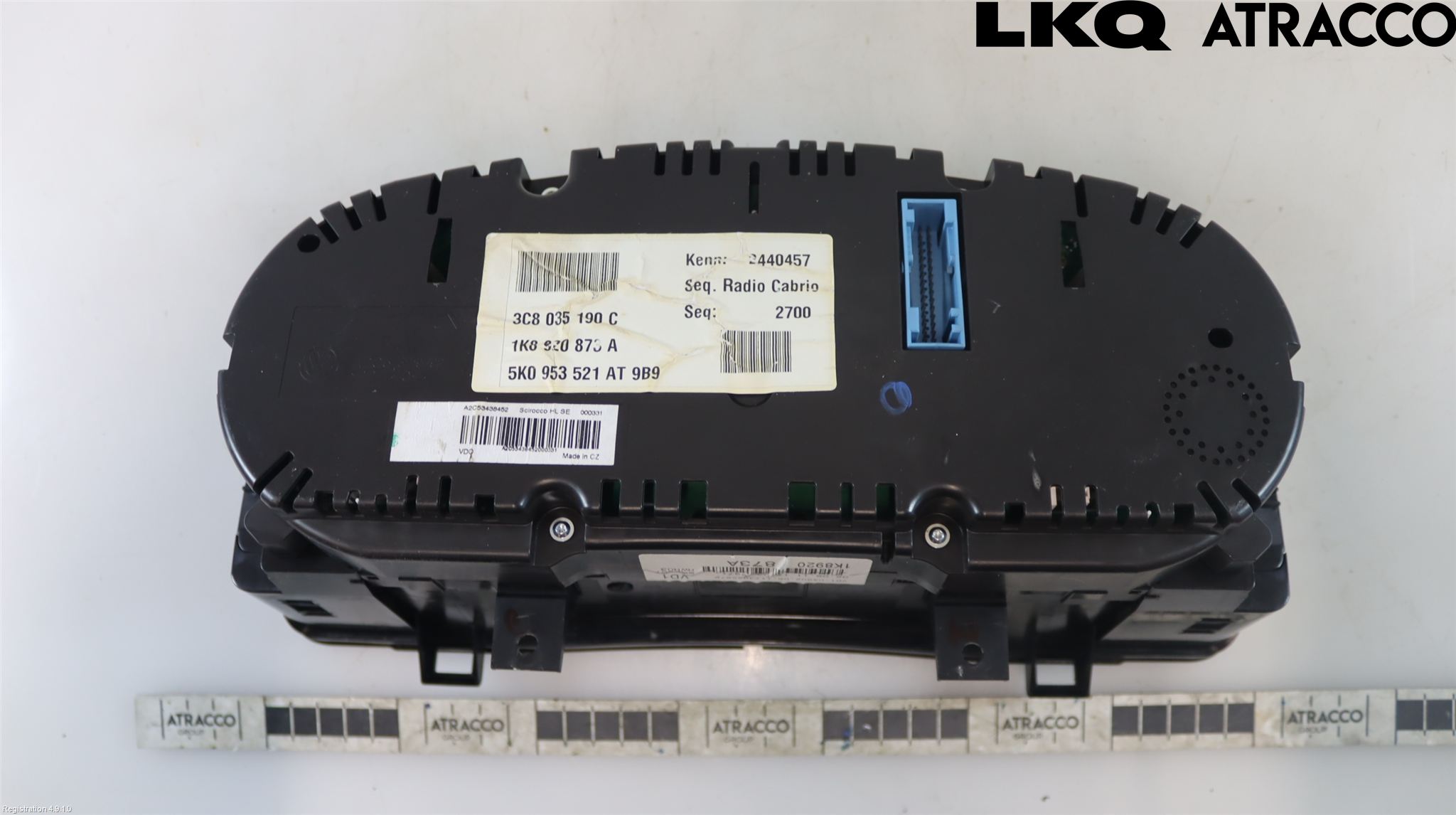 Volkswagen VW SCIROCCO 09-17 Instrument Komb