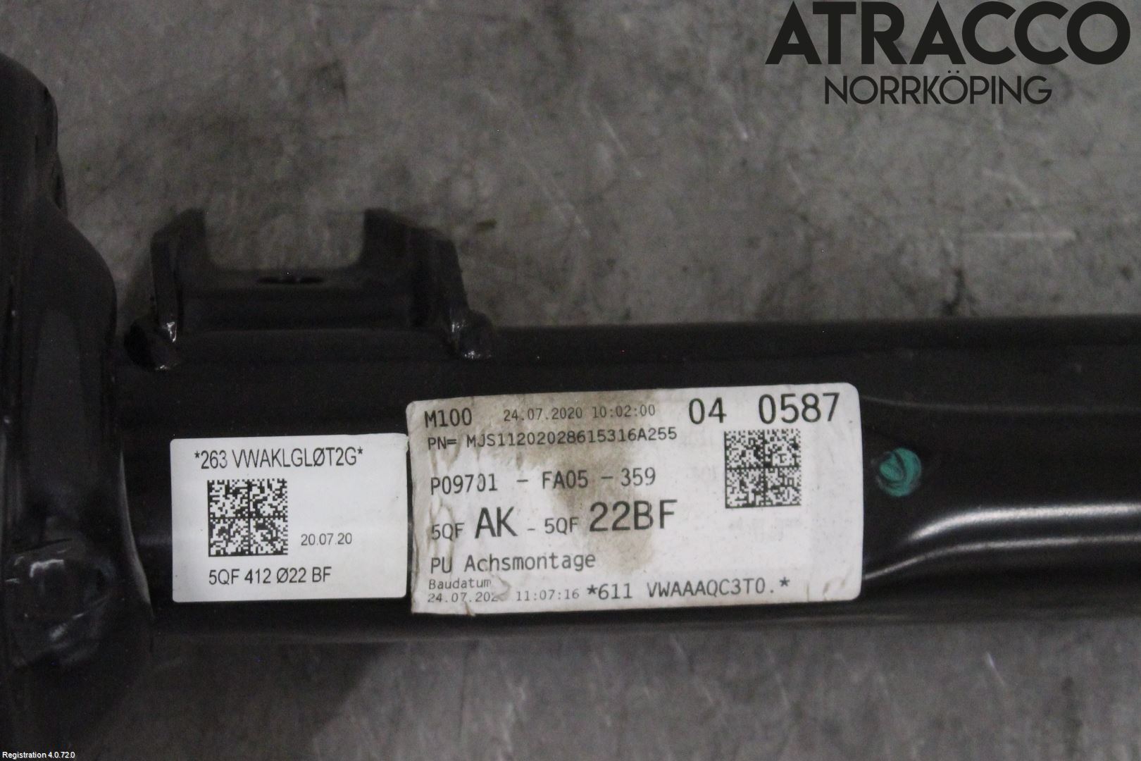 Volkswagen VW TIGUAN 16-24 Fjäderben Fram Höger
