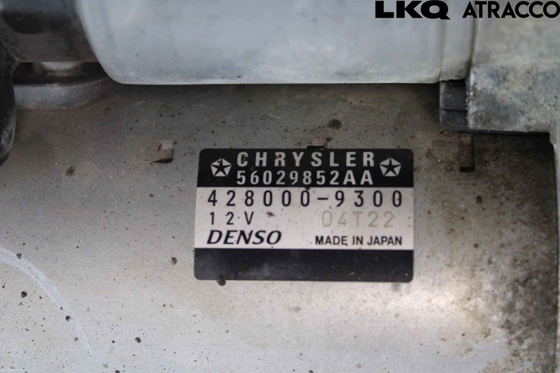 Jeep WRANGLER Startmotor