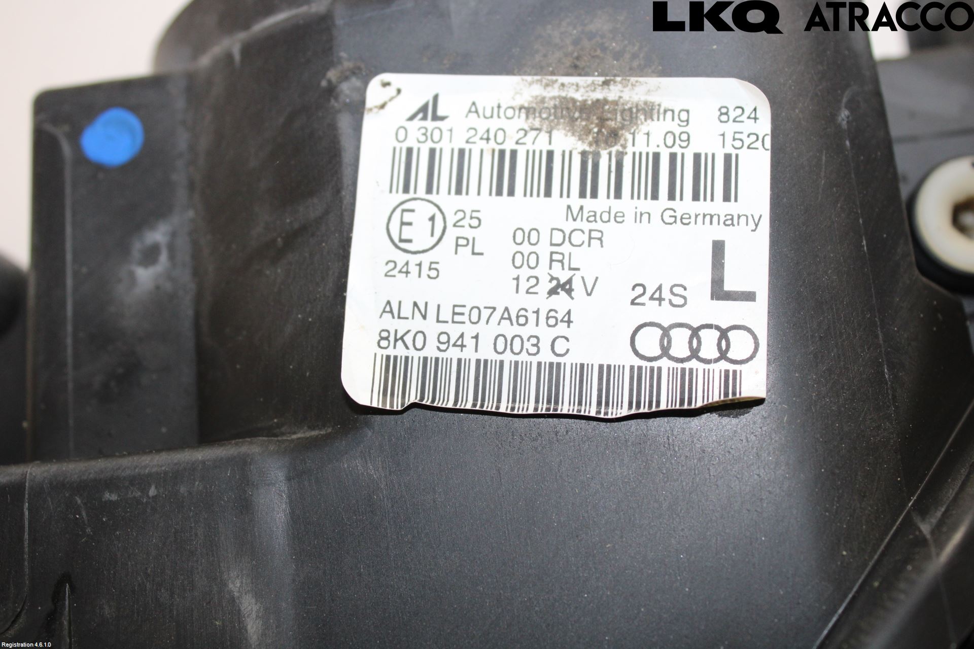 Audi A4/S4 08-11 Strålkastare Vänster