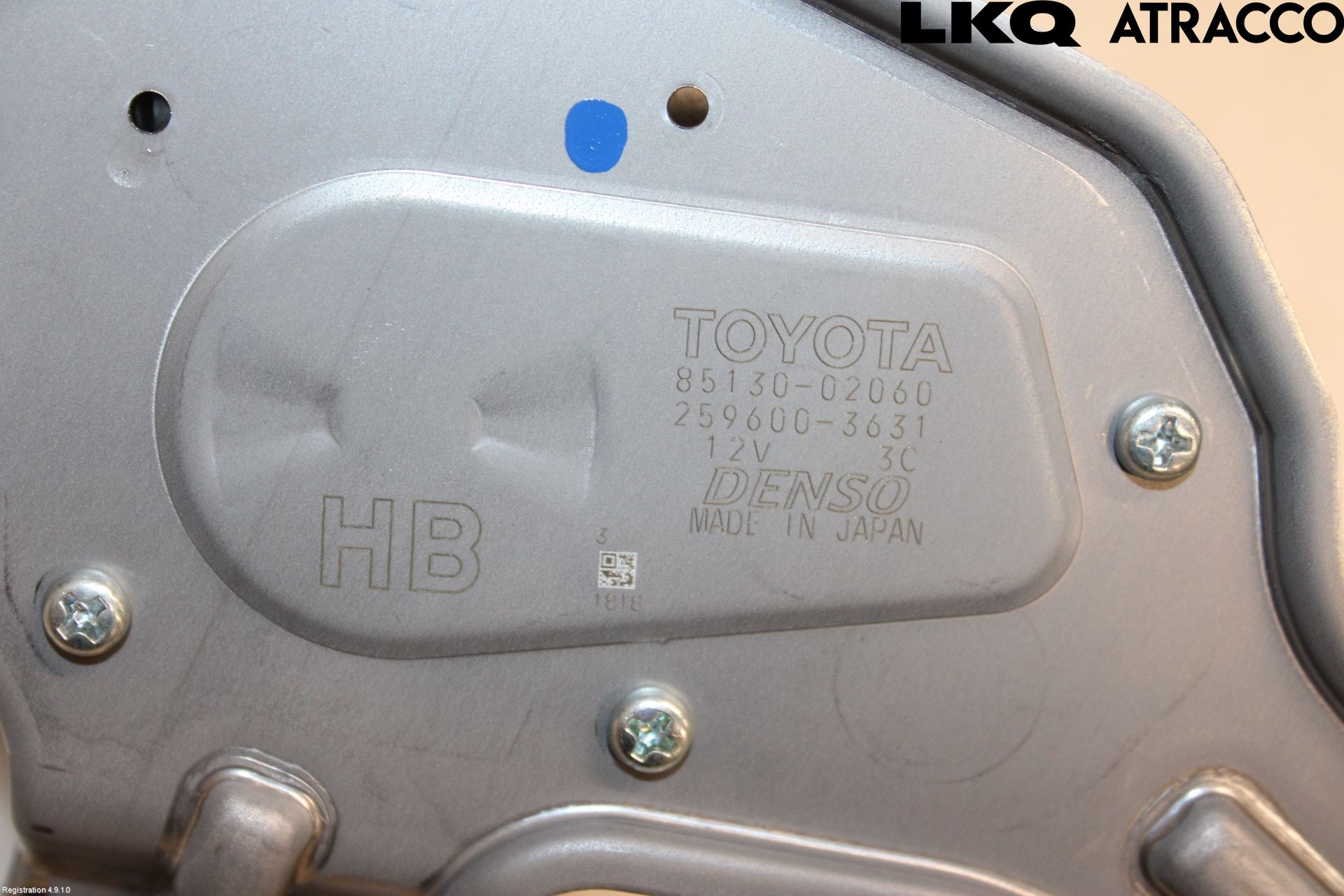 Toyota COROLLA 19- Torkarmotor Baklucka