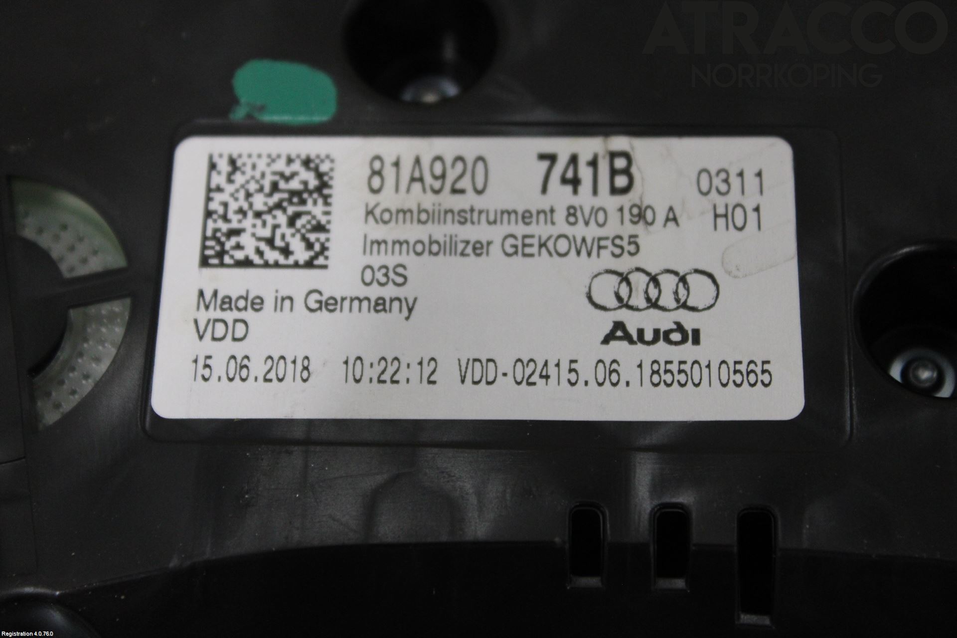 Audi Q2/SQ2 17- Instrument Komb
