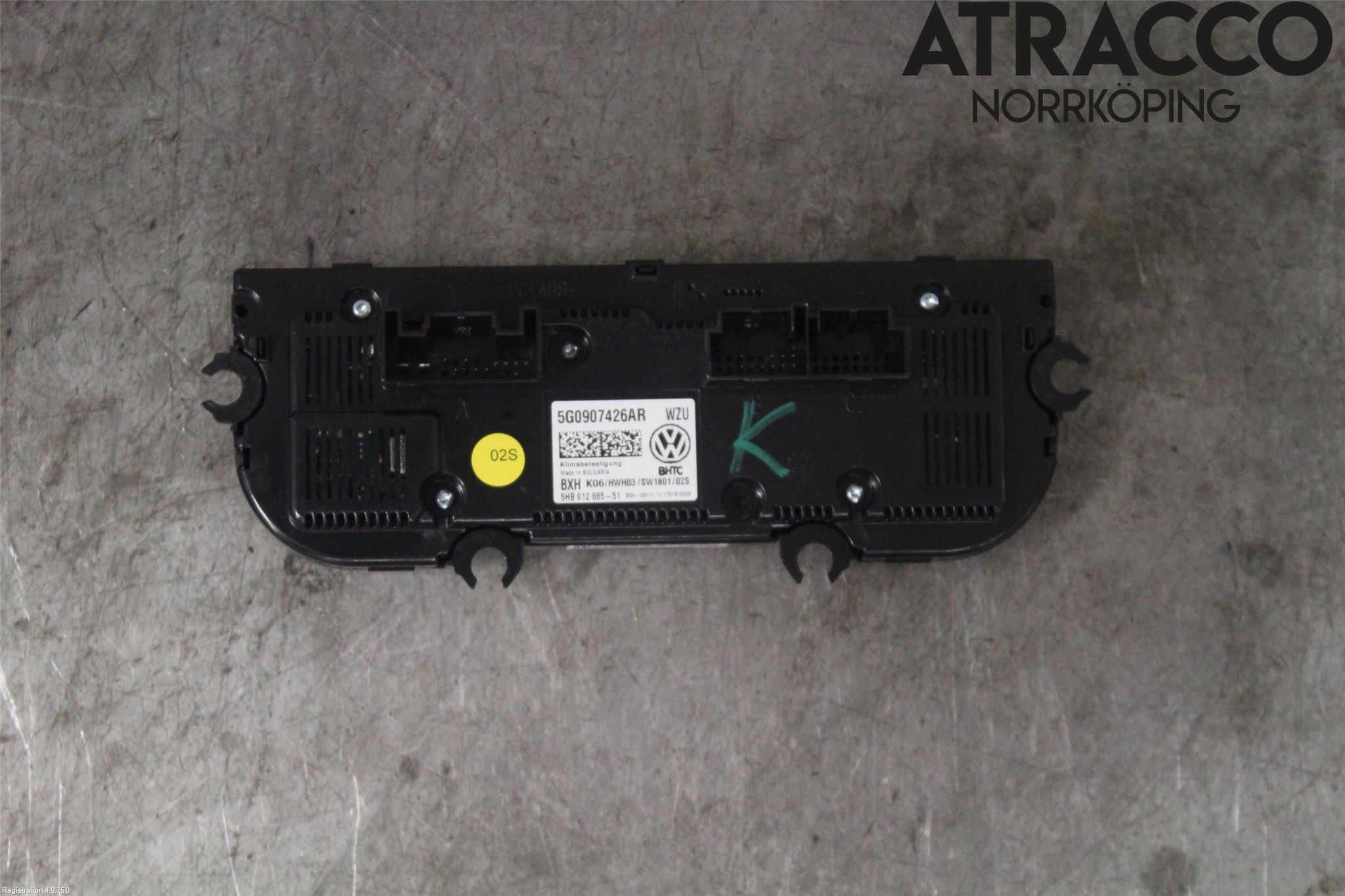 Volkswagen VW GOLF / E-GOLF VII 13-20 Värmereglage