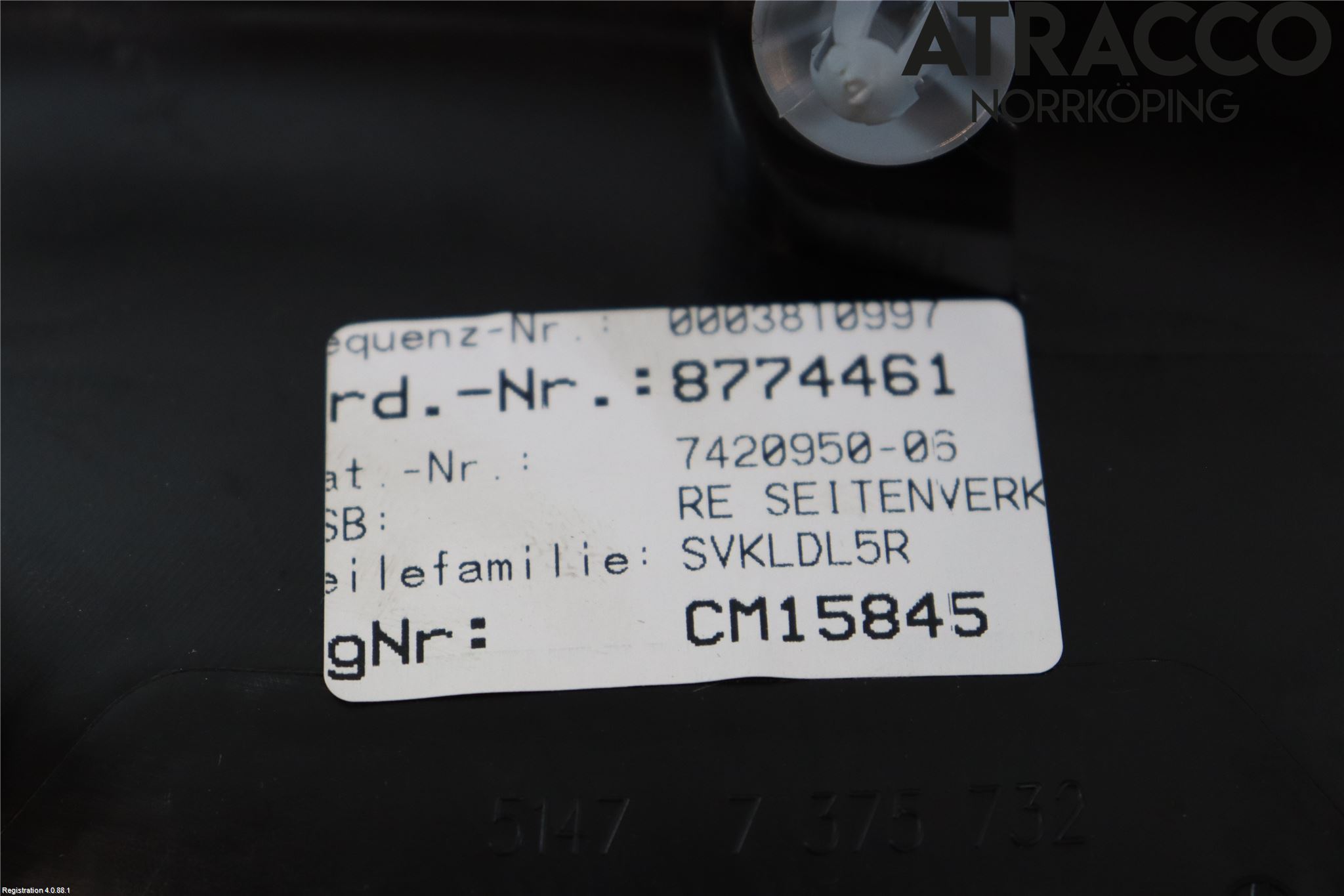 BMW 5 G30/G31/F90 17-23 Inredning Baksäte