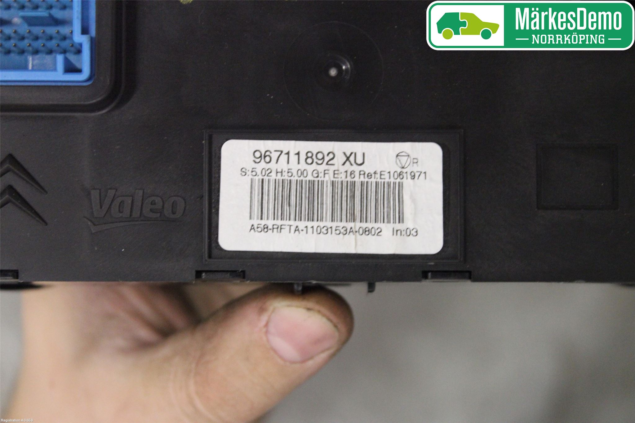 Citroen C3 PICASSO Värmereglage