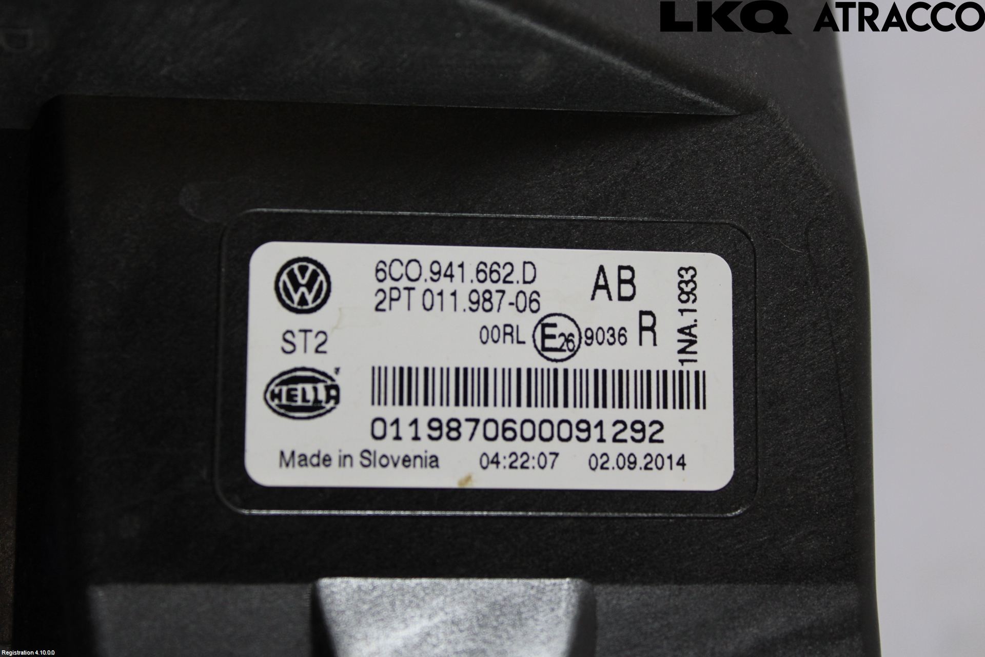 Volkswagen VW POLO 10-17 Dimljus-Varselljus Fram