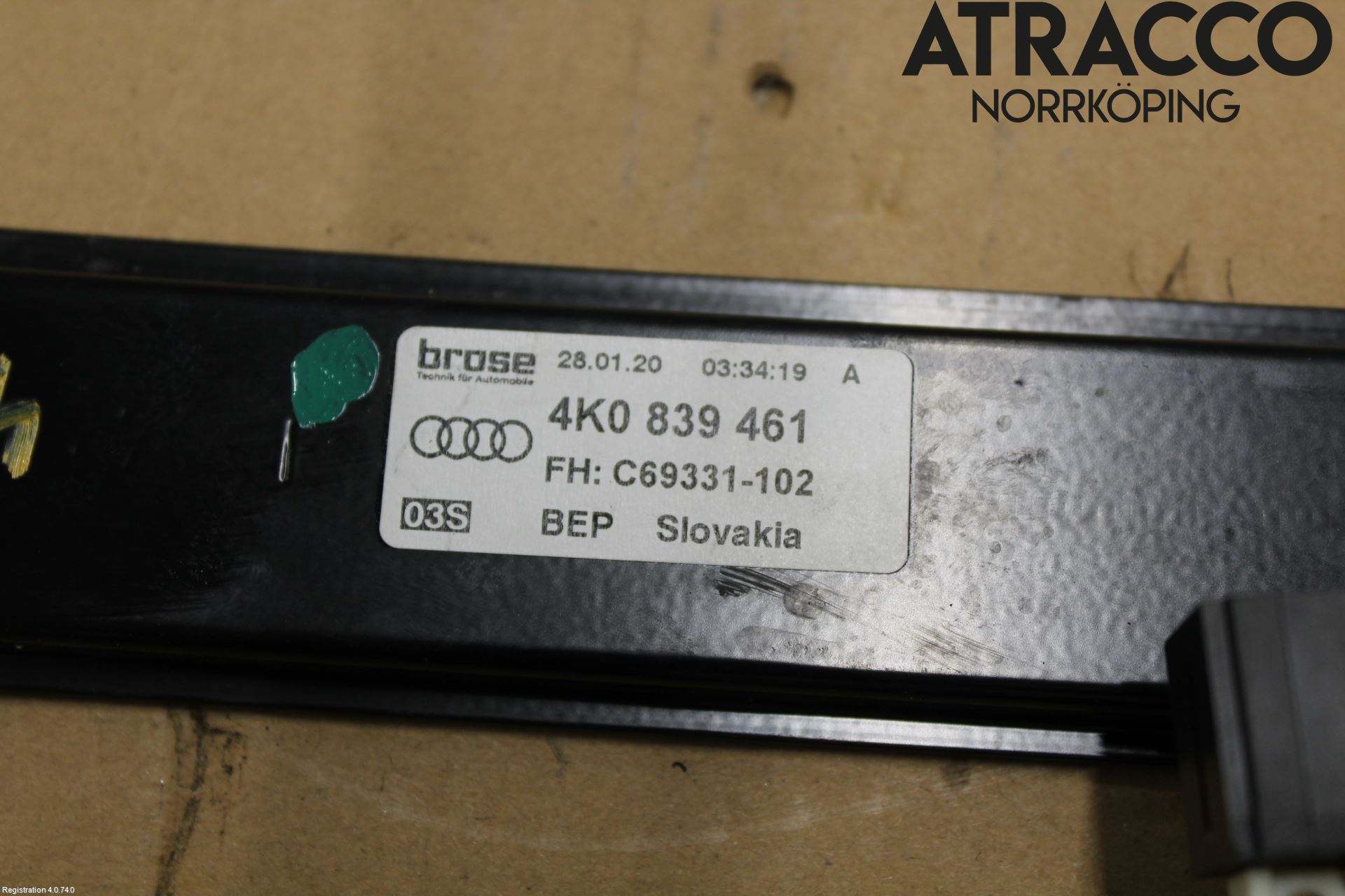 Audi A6 F2/C8 19- Fönsterhiss El Kompl