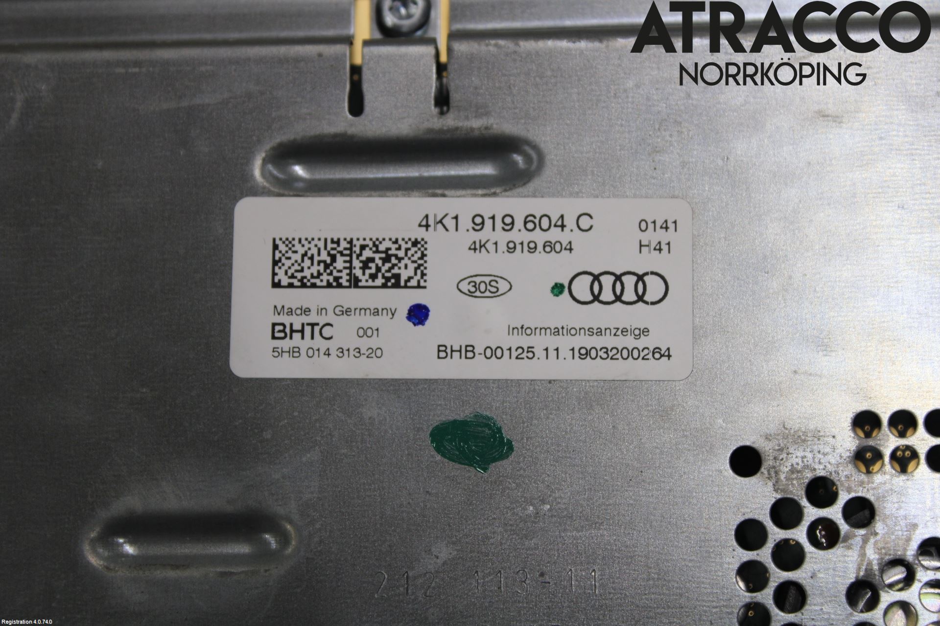 Audi A6 F2/C8 19- Bildskärm