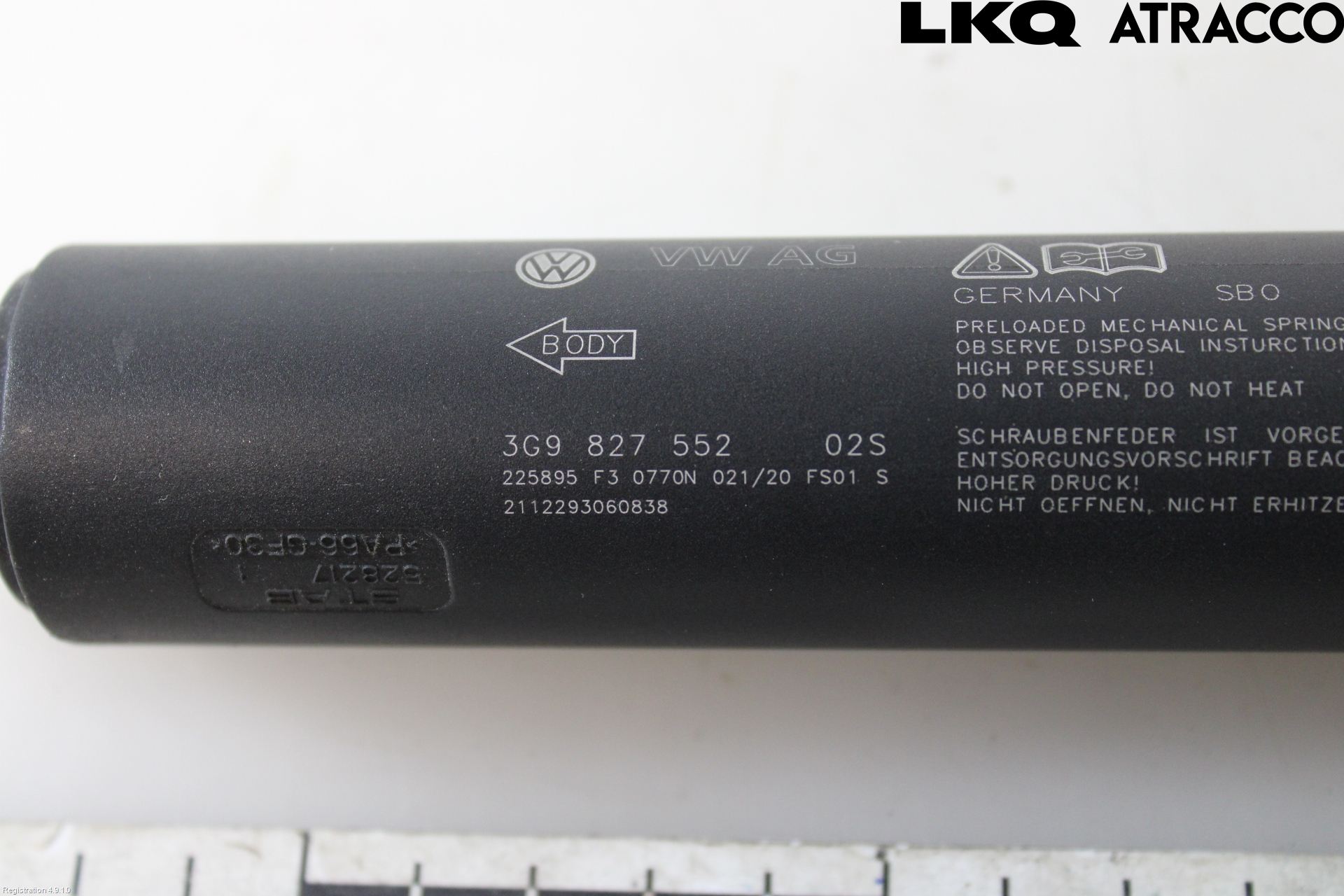 Volkswagen VW PASSAT 15-19 Gasfjäder Baklucka