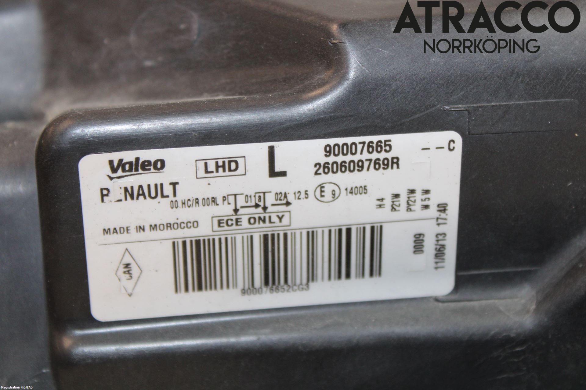 Dacia LODGY 12-18 Strålkastare Vänster