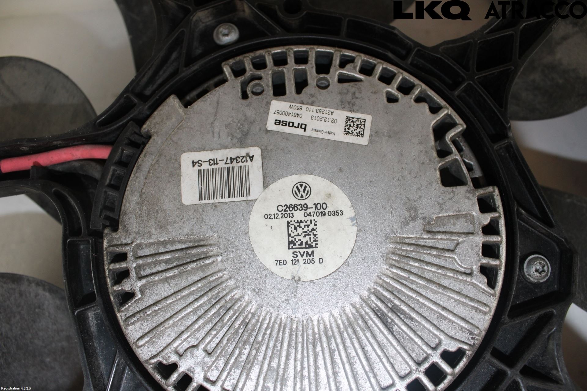 Volkswagen VW TRANSP/CARAVELLE (T5) 04-15 Kylfläkt El