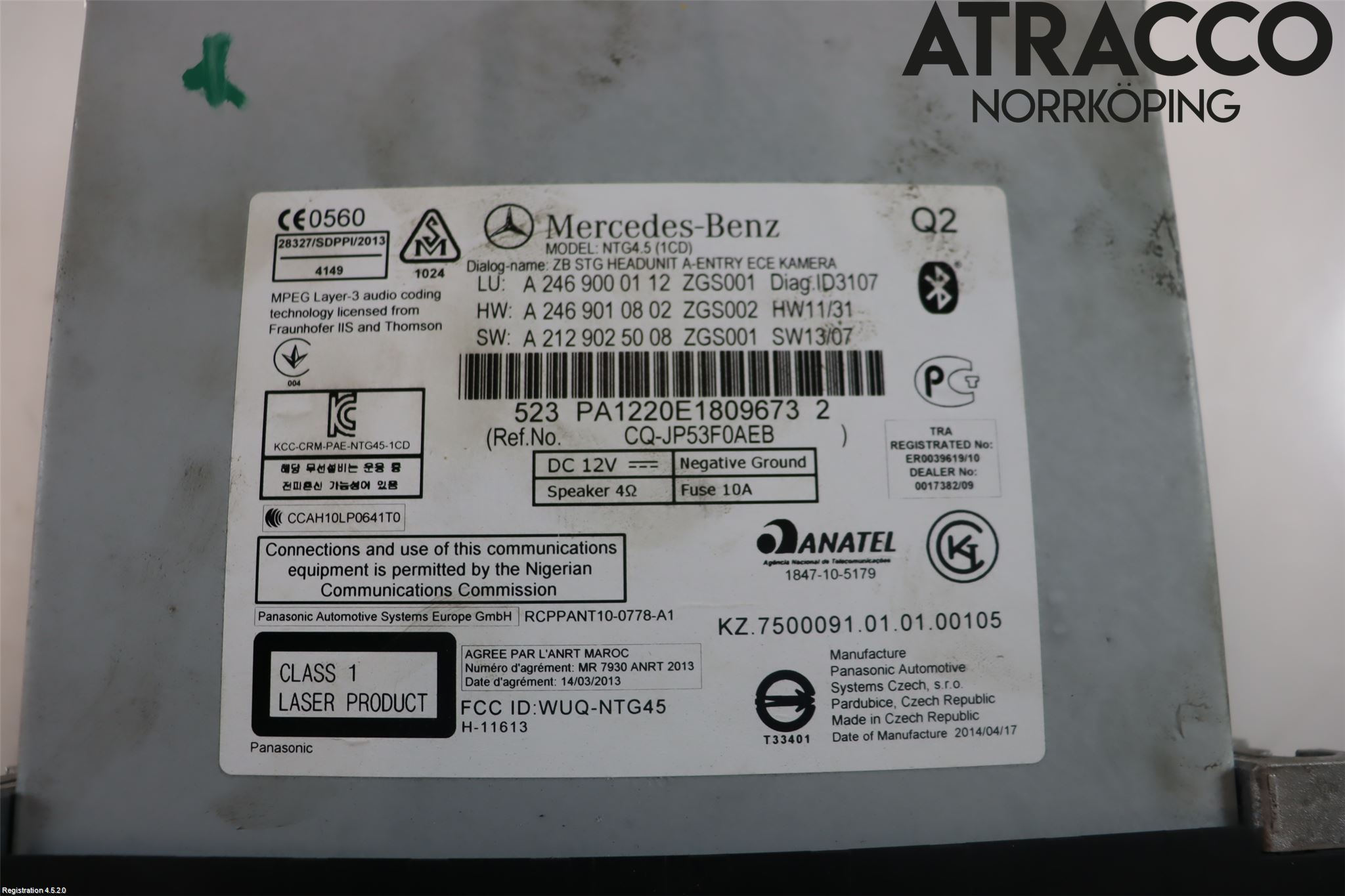 Mercedes-Benz MB GLA-KLASS (X156) 13-20 Cd Radio - Multimediapanel
