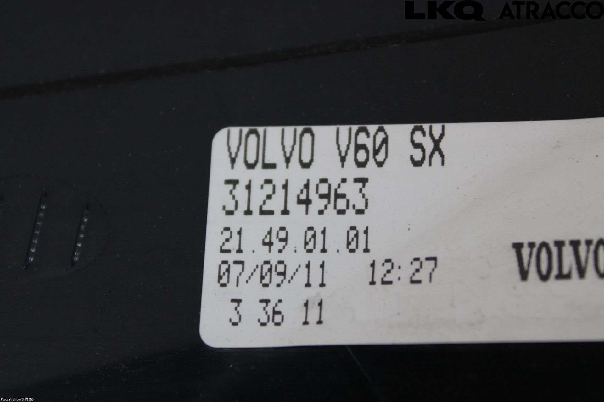 Volvo V60 11-13 Bakljus Vänster