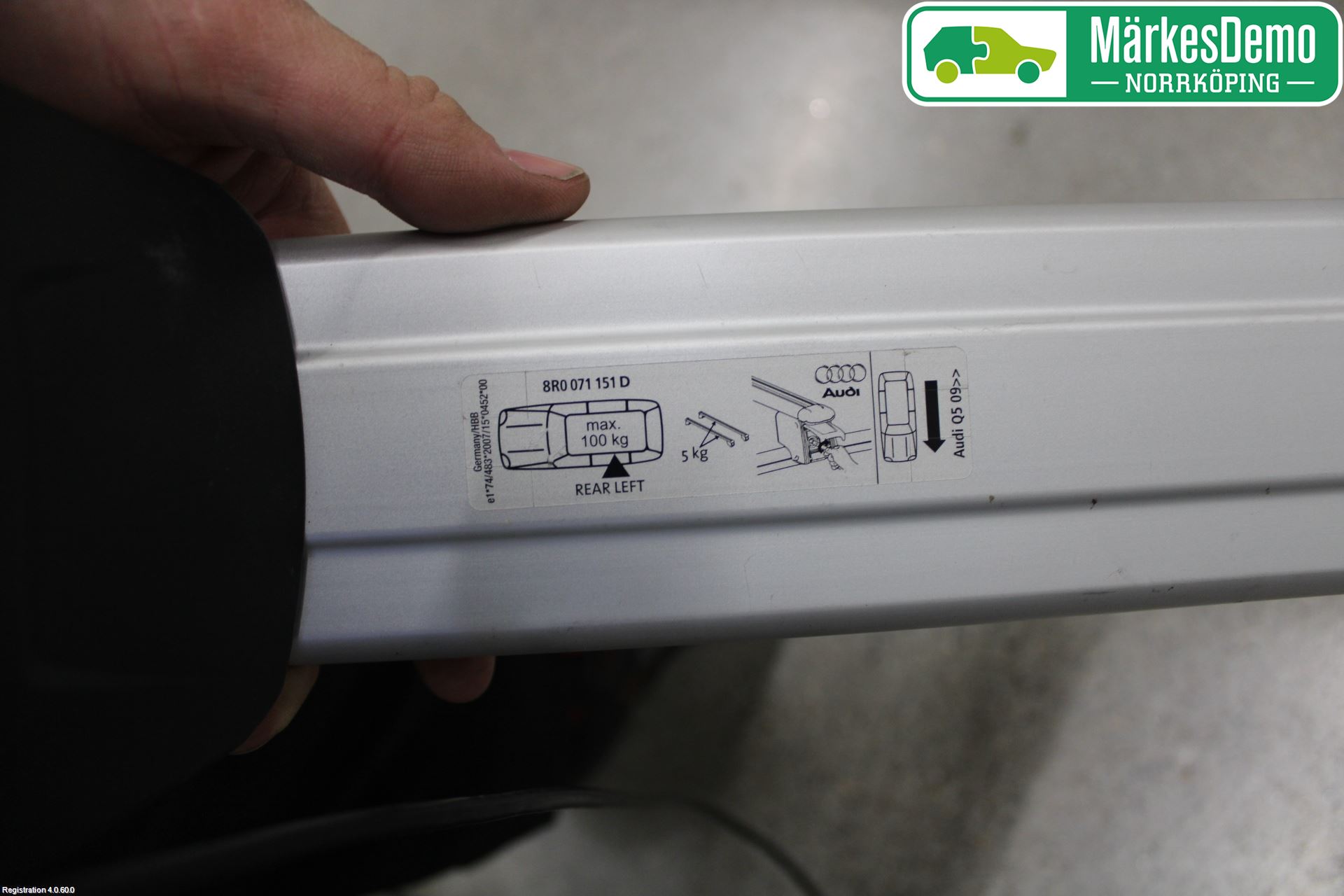 Audi Q5 09-16 Takreling-Takräcke