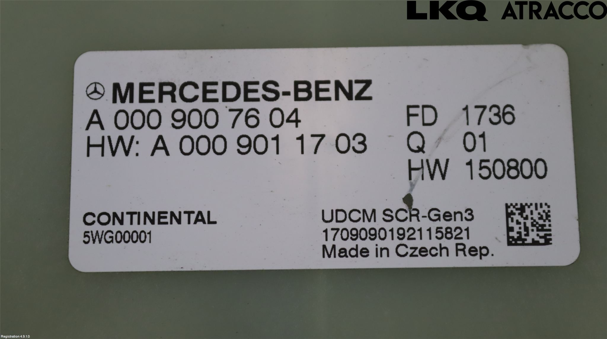 Mercedes-Benz MB S-KLASS (W222) 13-20 Styrenhet Avgasrening