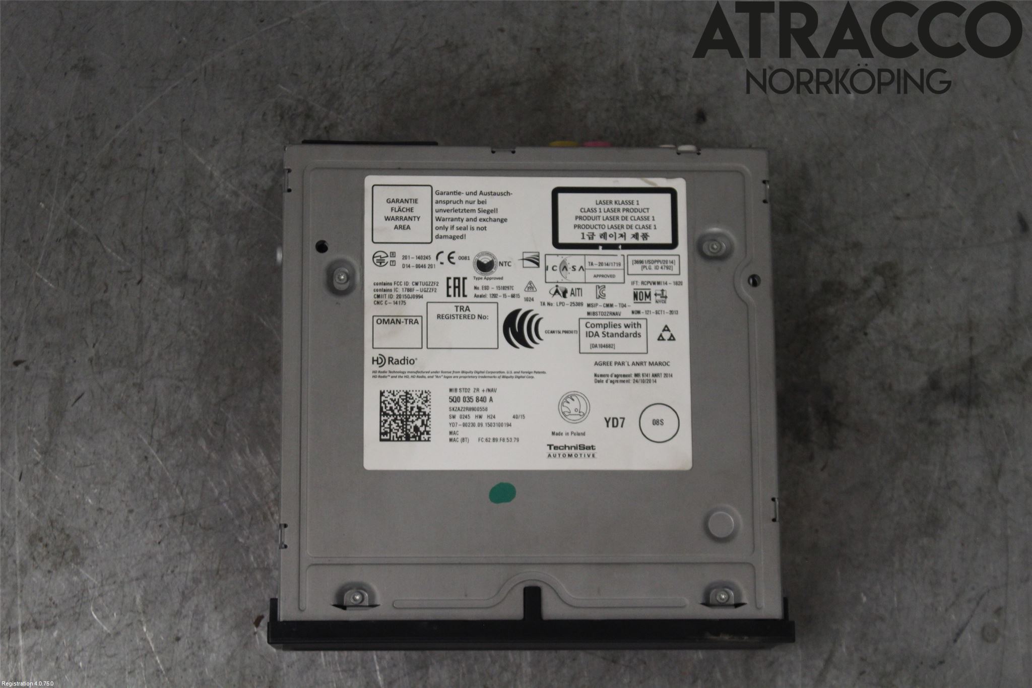 Skoda SUPERB 09-15 Cd Radio - Multimediapanel