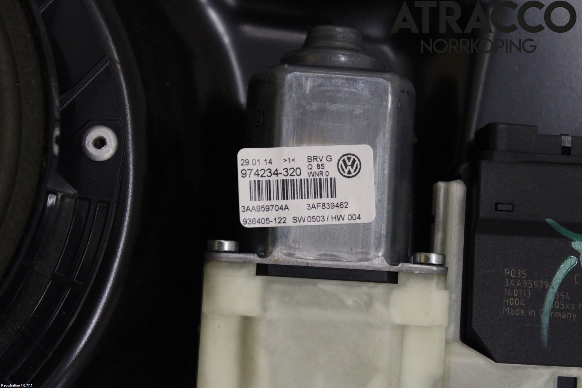Volkswagen VW PASSAT 11-14 Fönsterhiss El Kompl