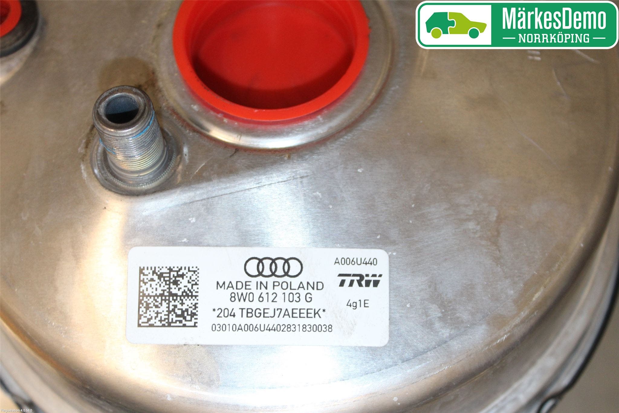 Audi A4/S4 B9 16-19 Bromsservo