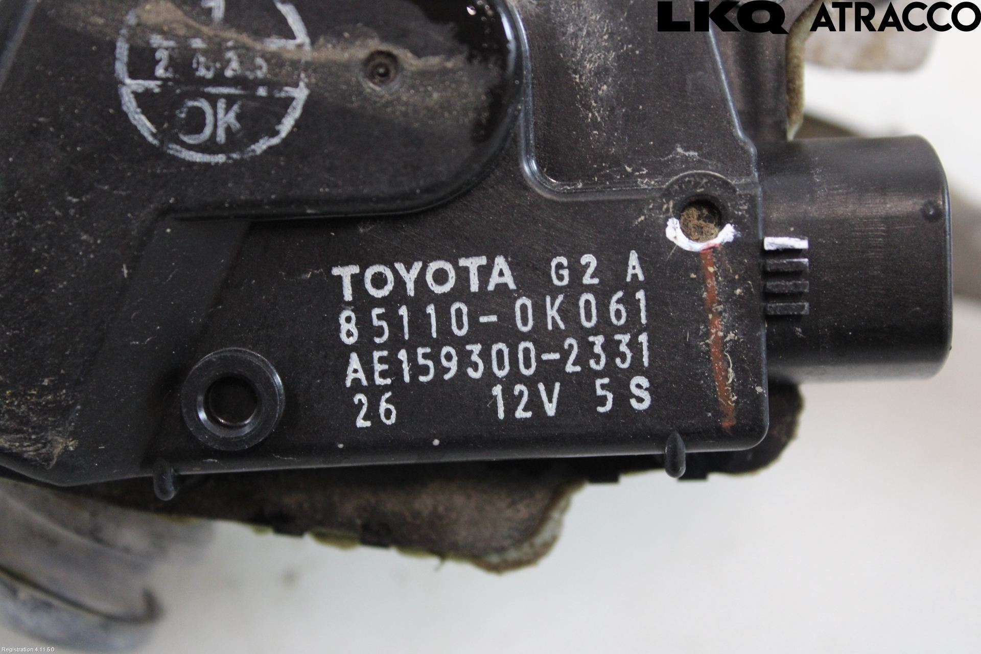 Toyota HILUX 05-16 Torkarmekanism Vindruta
