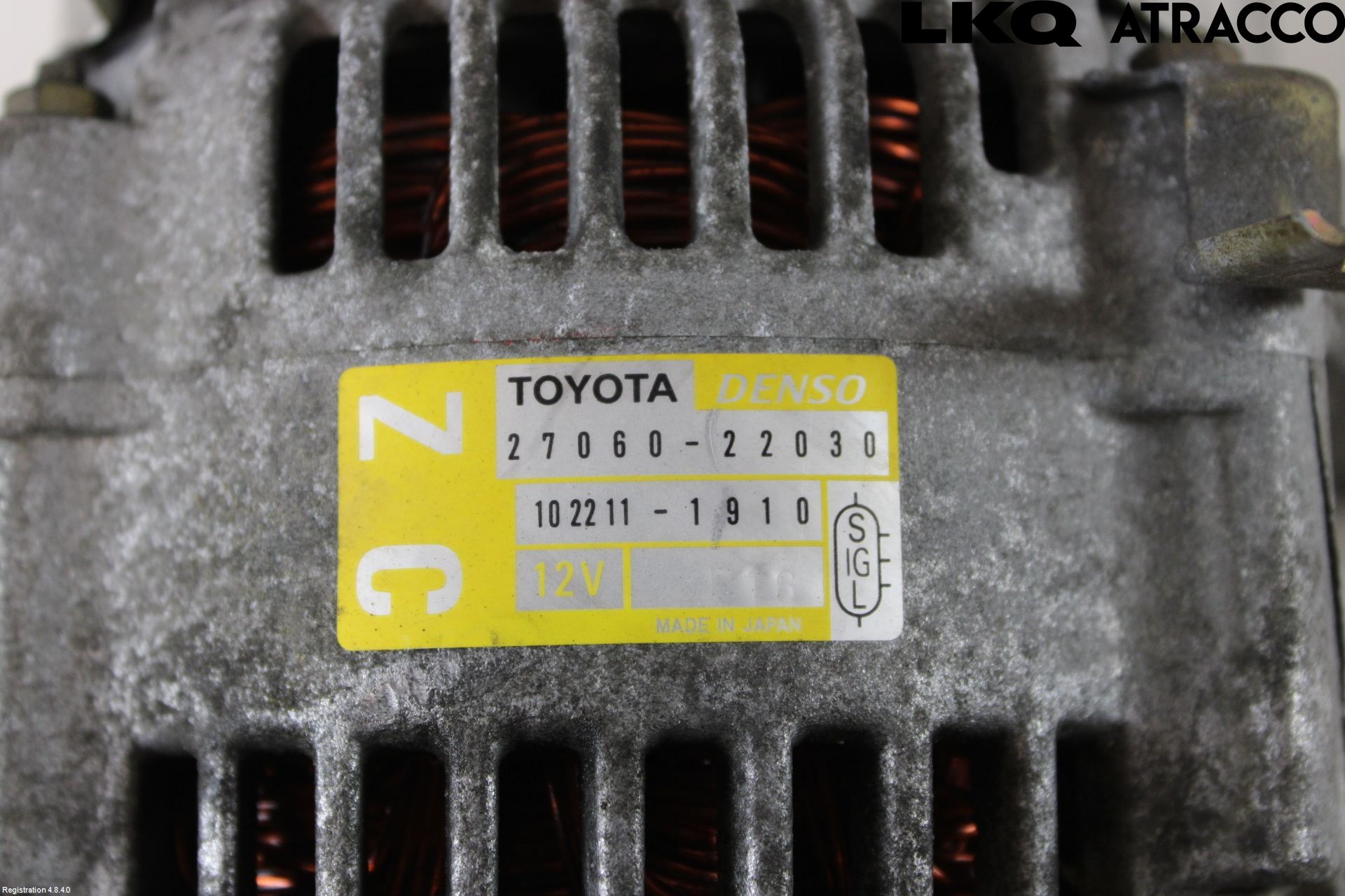 Toyota COROLLA 02-07 Generator