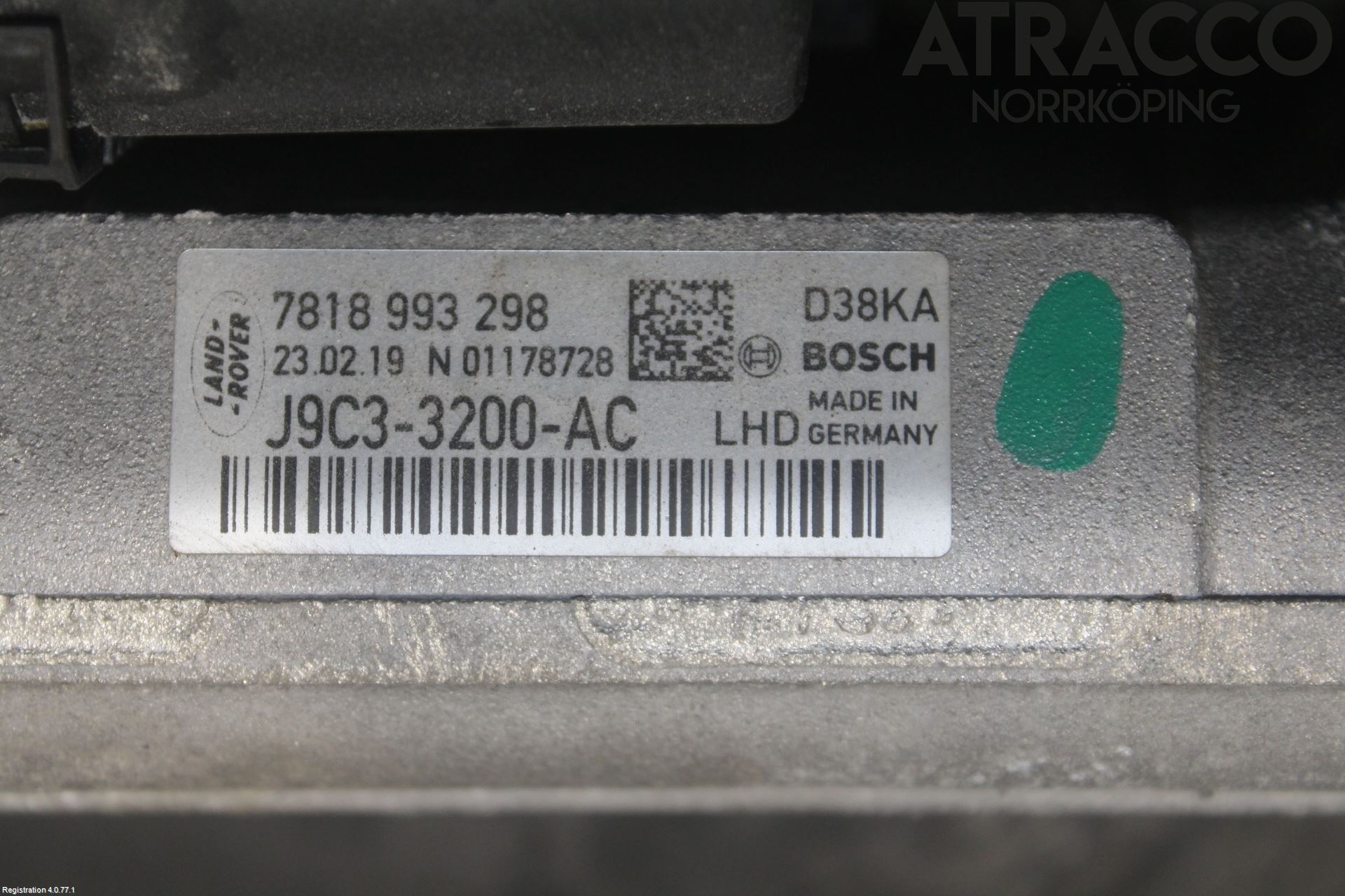 Jaguar E-PACE 17- Styrväxel-Snäcka Elektrisk