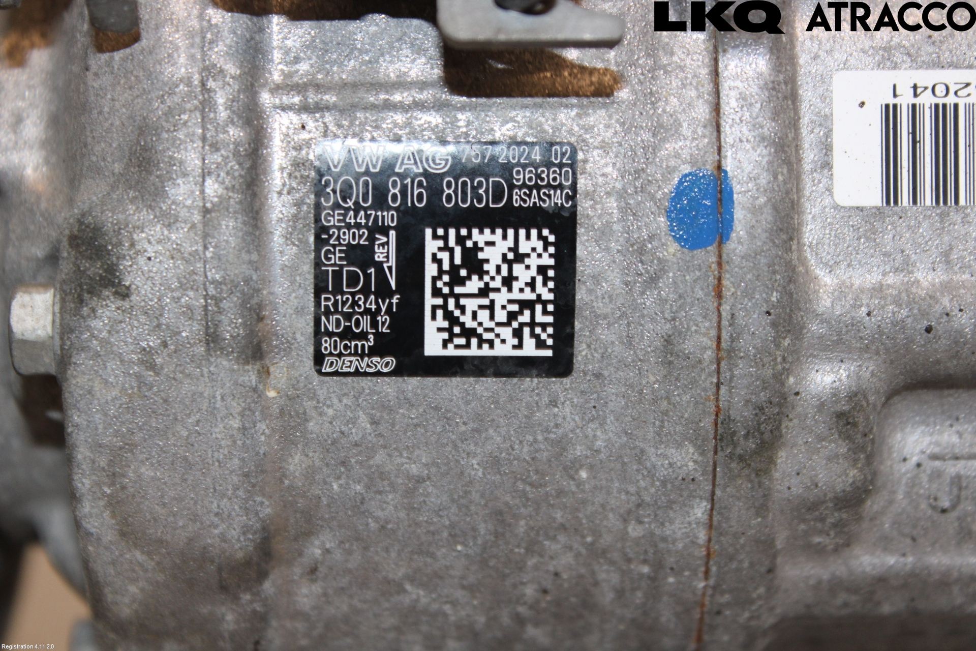 Volkswagen VW GOLF / E-GOLF VIII 20- Ac Kompressor