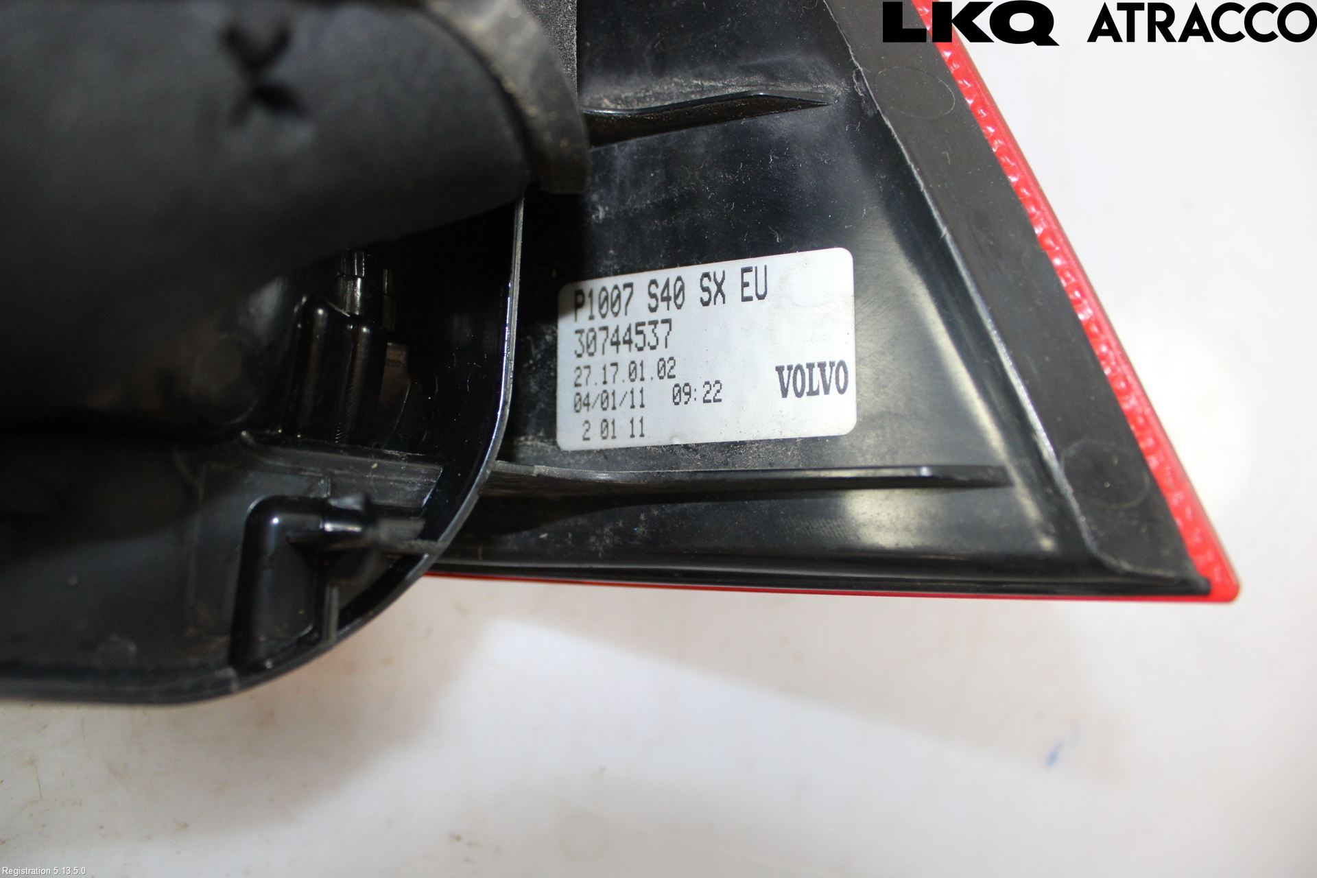 Volvo S40 08-12 Bakljus Vänster