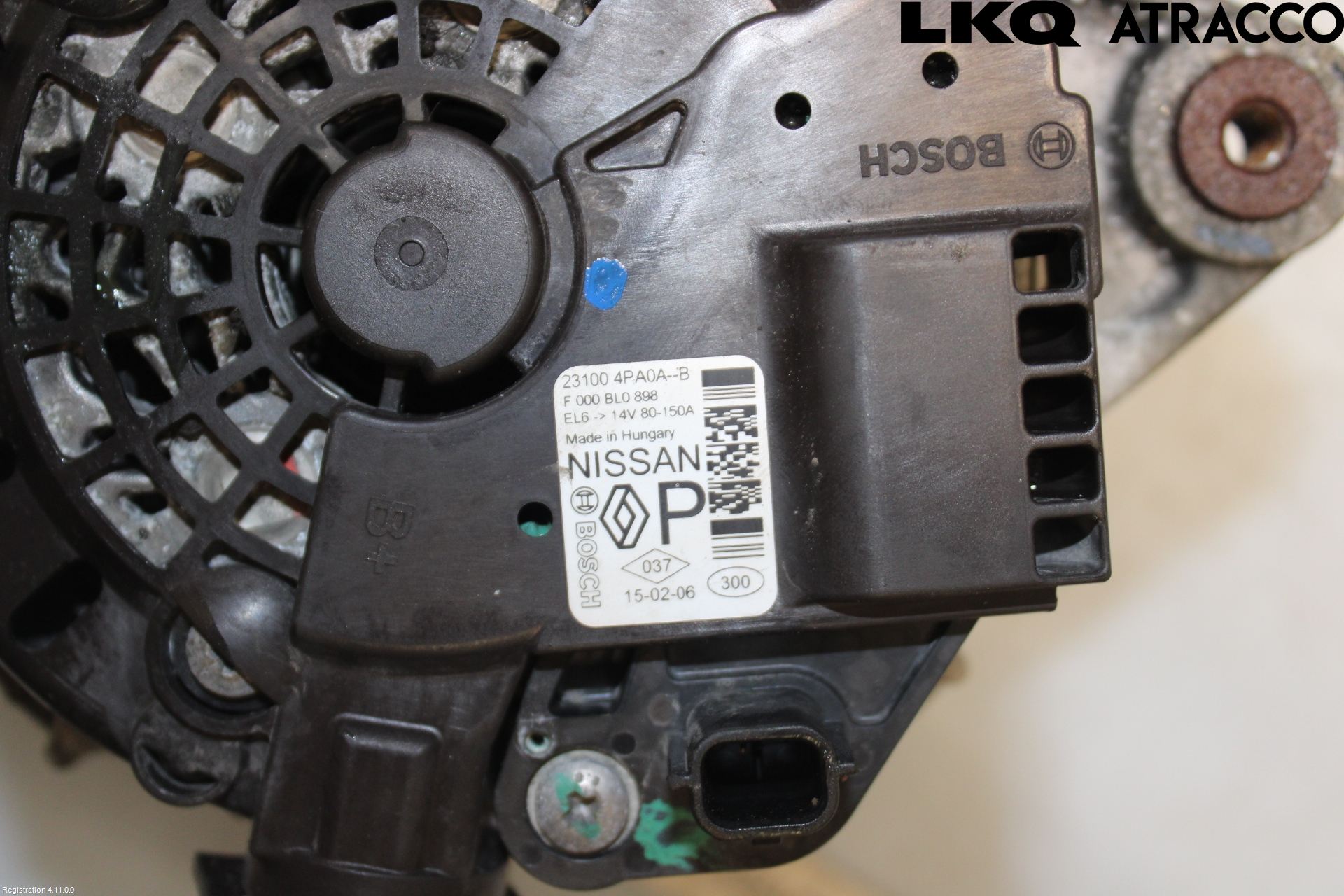 Nissan QASHQAI 14-17 Generator