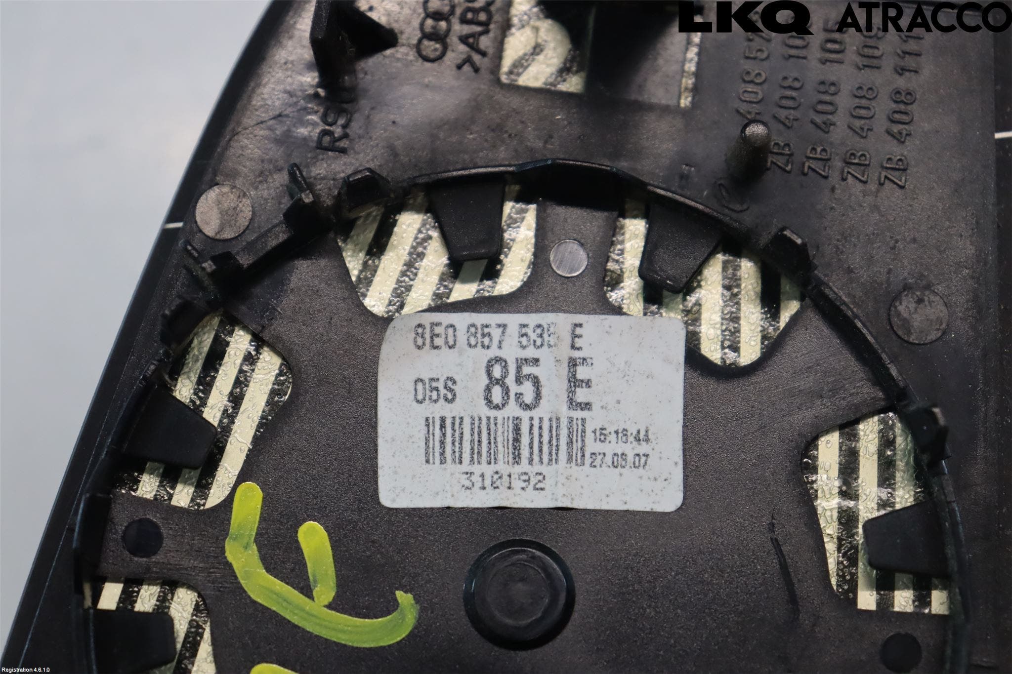 Audi A6/S6 05-11 Spegelglas Vä