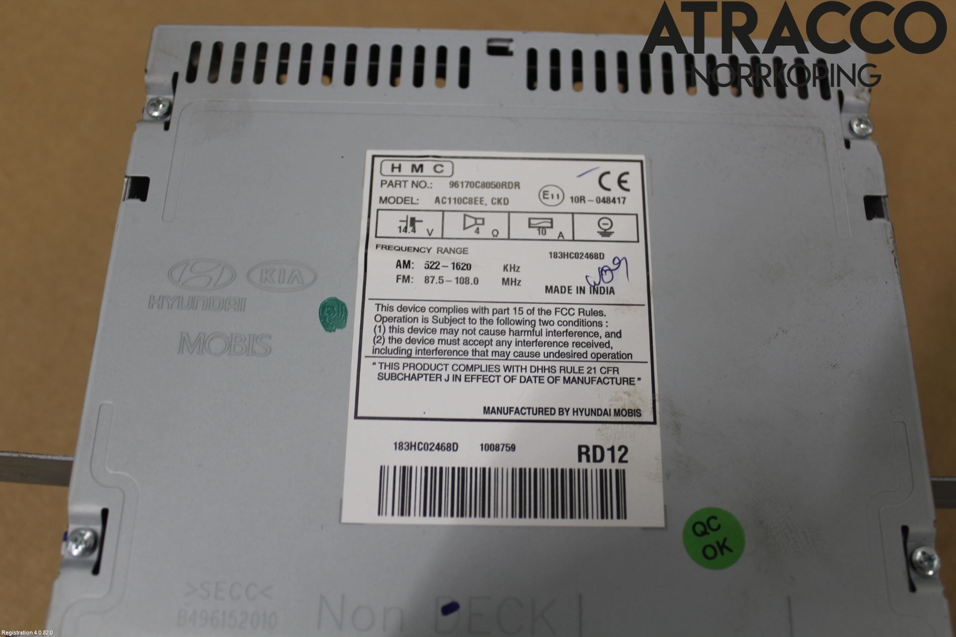 Hyundai i20 GB 15-20 Cd Radio - Multimediapanel