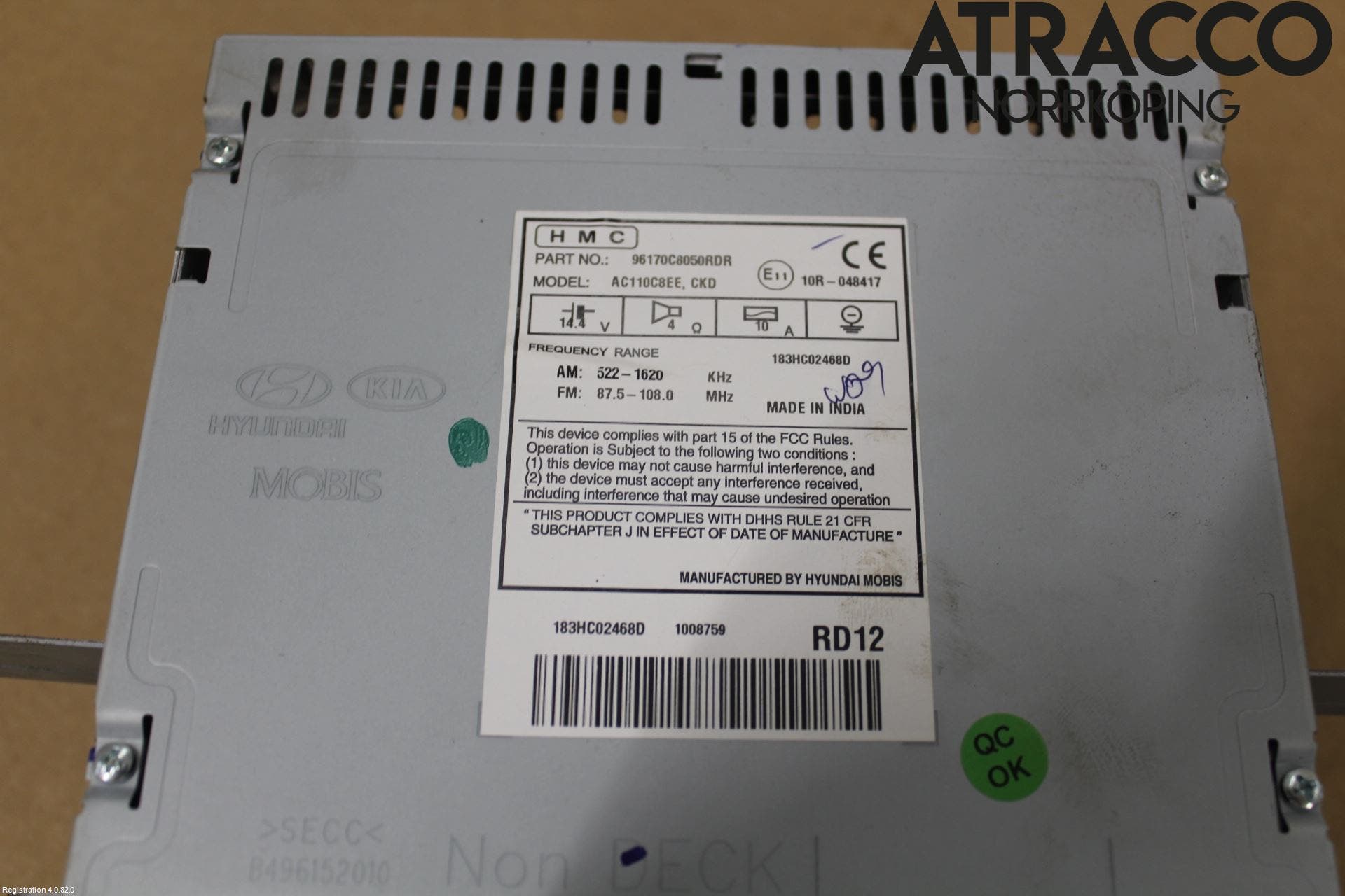 Hyundai i20 GB 15-20 Cd Radio - Multimediapanel