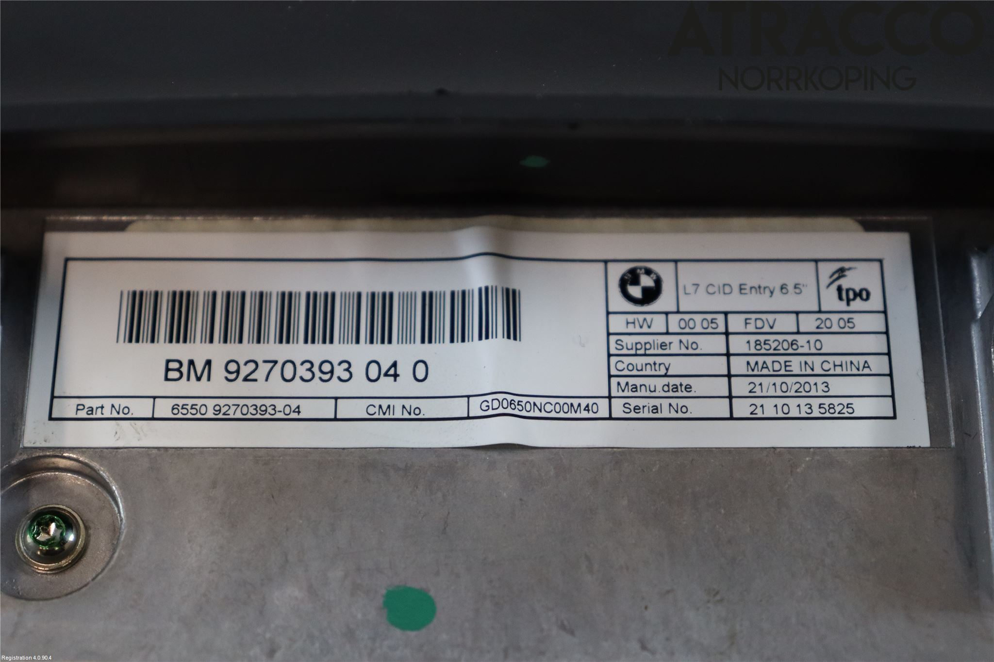 BMW 3 GT F34 13-19 Multifunktionsdisplay