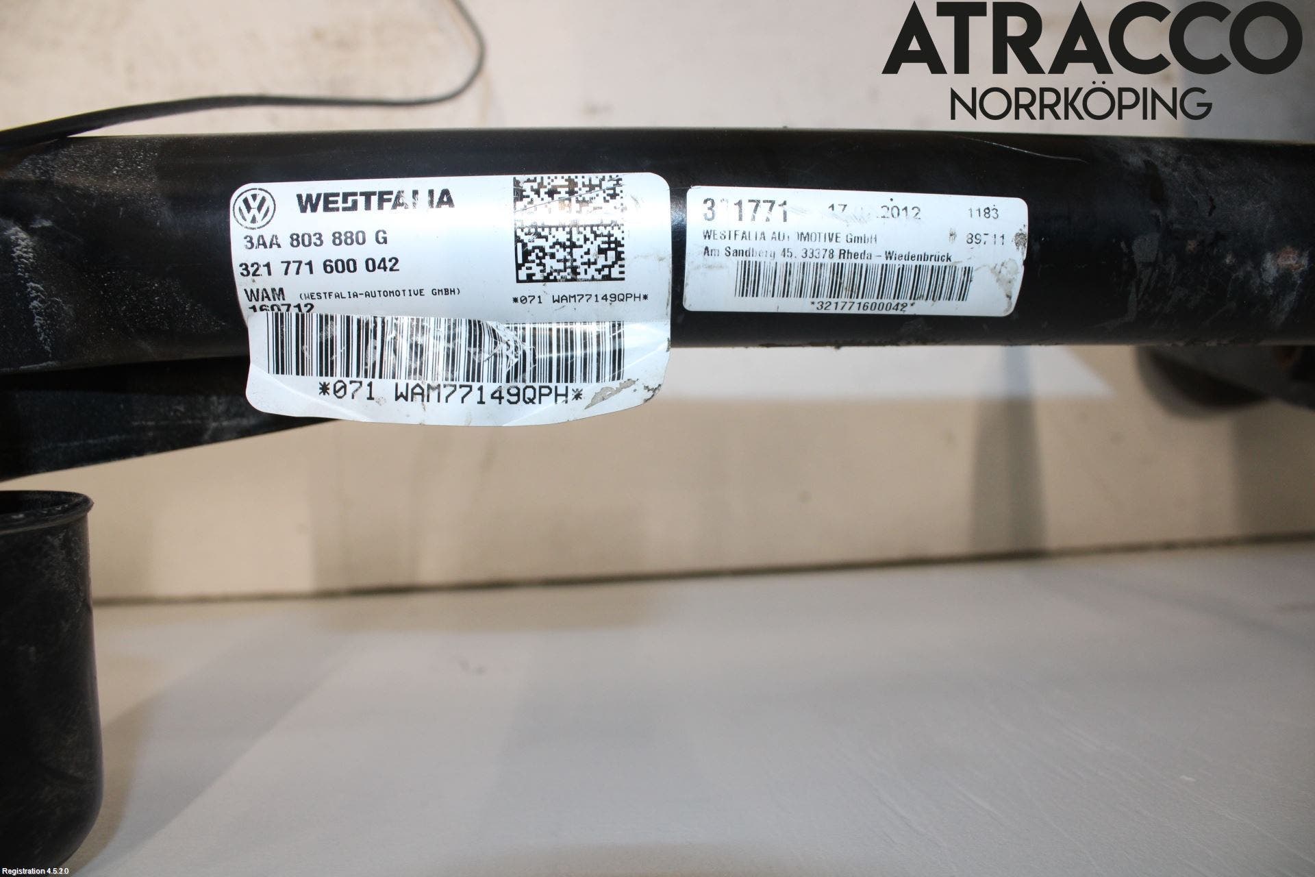 Volkswagen VW PASSAT 11-14 Dragkrok