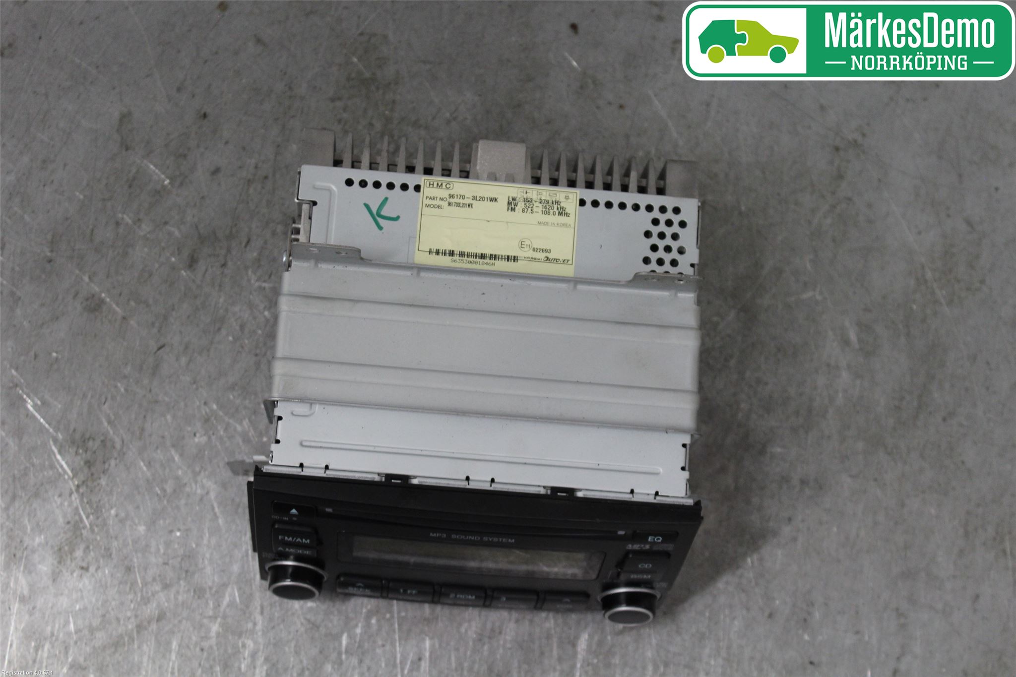Hyundai GRANDEUR Cd Radio - Multimediapanel