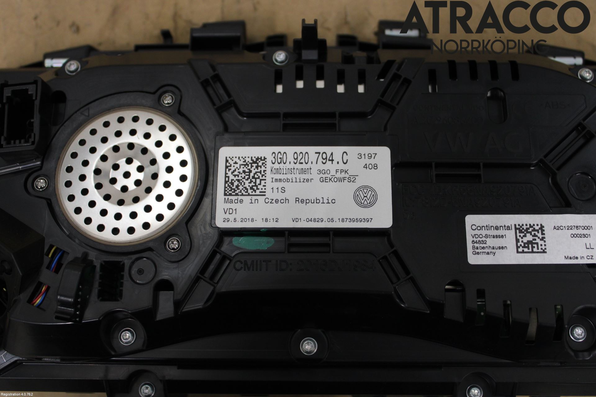 Volkswagen VW PASSAT 15-19 Instrument Komb