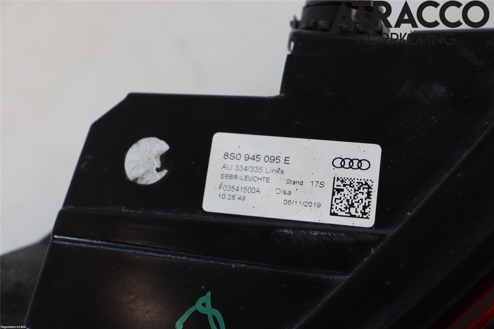 Audi TT/TTS/TT RS 15- Bakljus Vänster